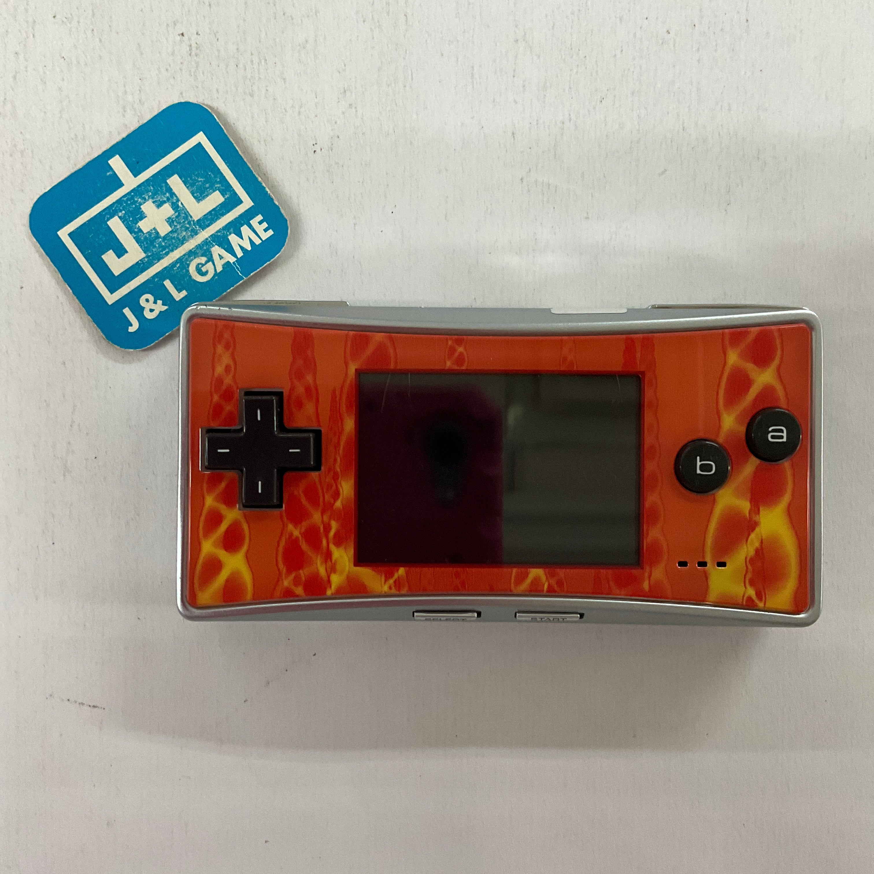 Game Boy Micro (Spiked Flames) - (GBA) Game Boy Advance [Pre-Owned