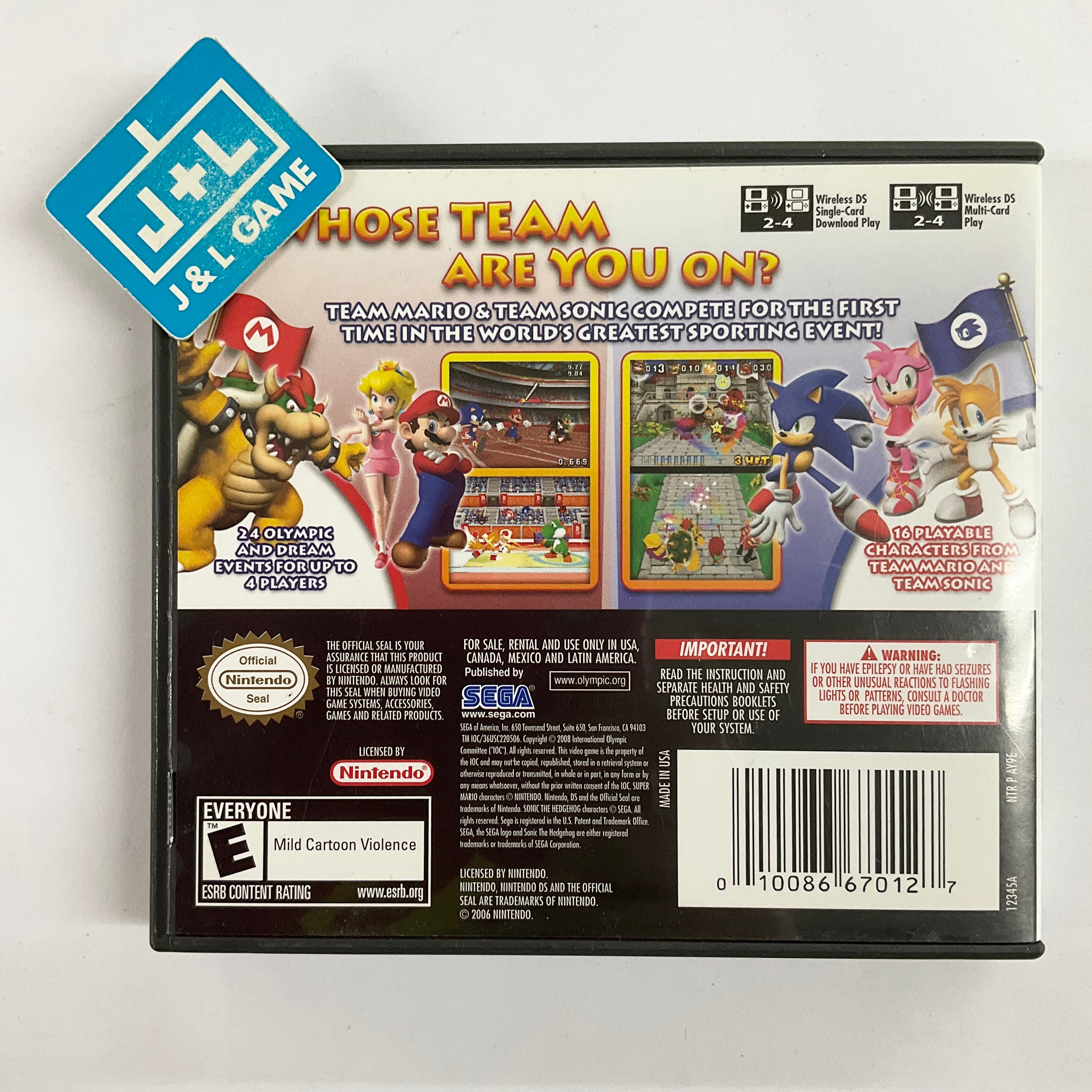 Mario & Sonic at the Olympic Games - (NDS) Nintendo DS [Pre-Owned] Video Games SEGA   