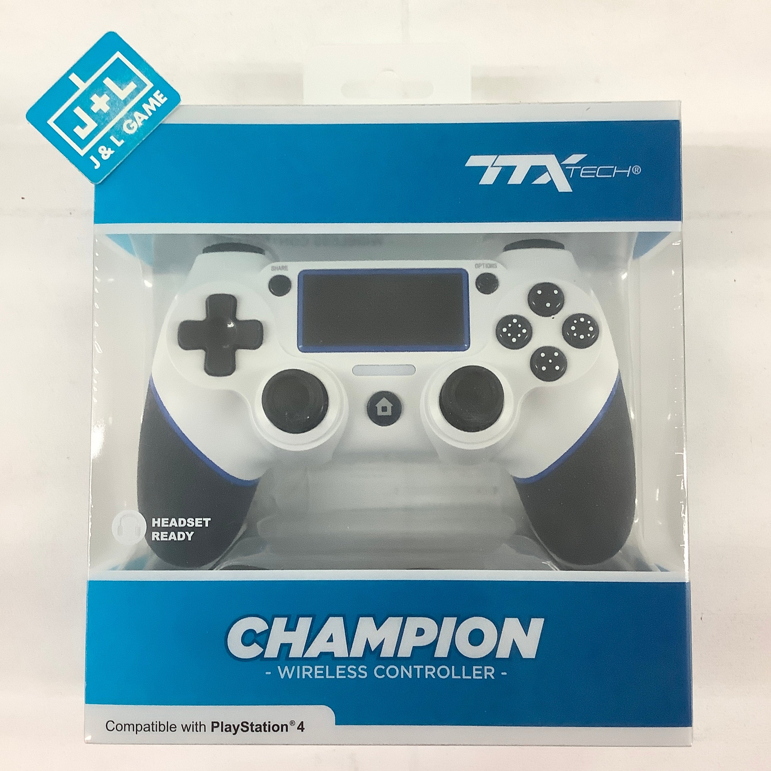 TTX Playstation 4 Champion Wireless Controller (White) - (PS4) Playsta ...