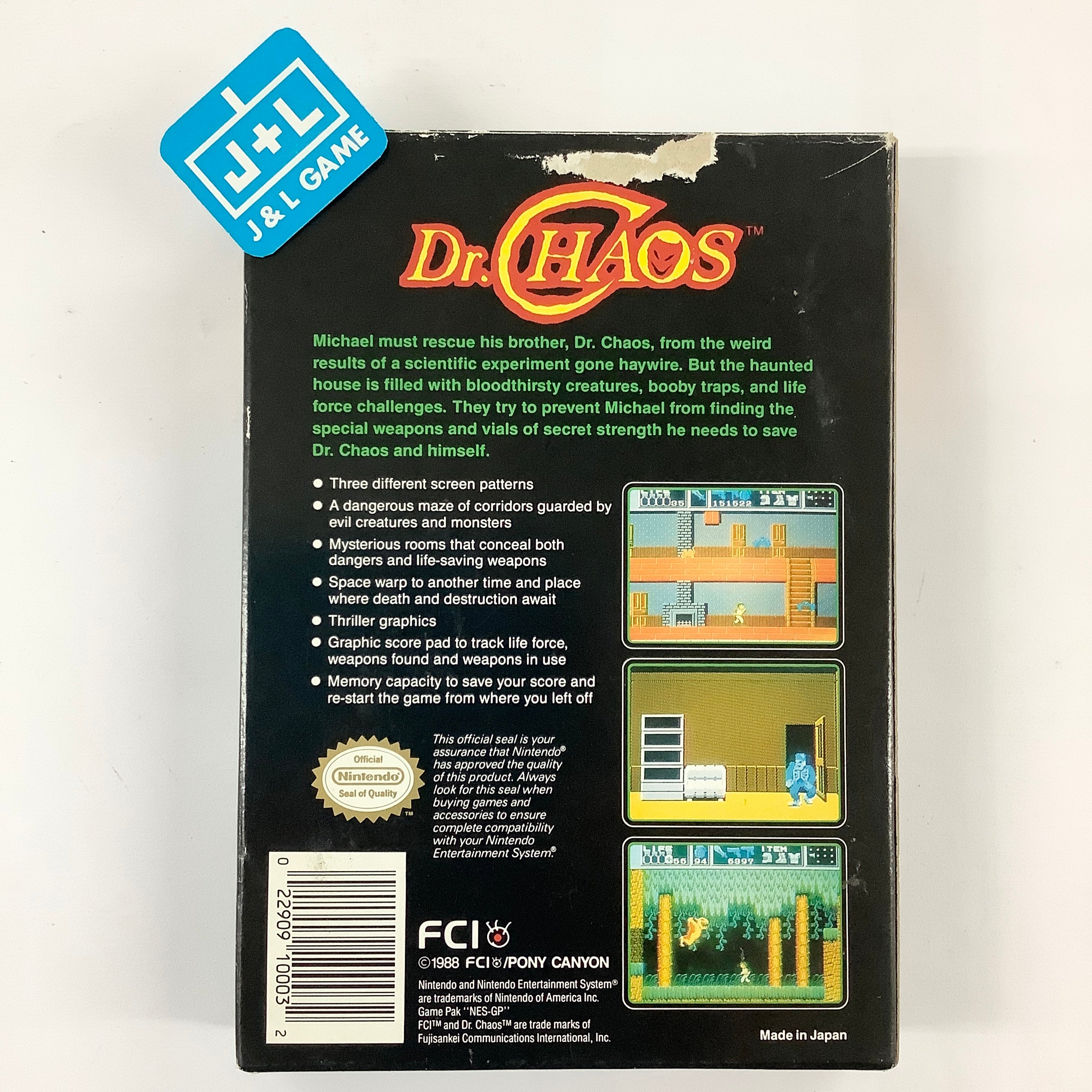 Dr. Chaos - (NES) Nintendo Entertainment System [Pre-Owned] Video Games FCI, Inc.   