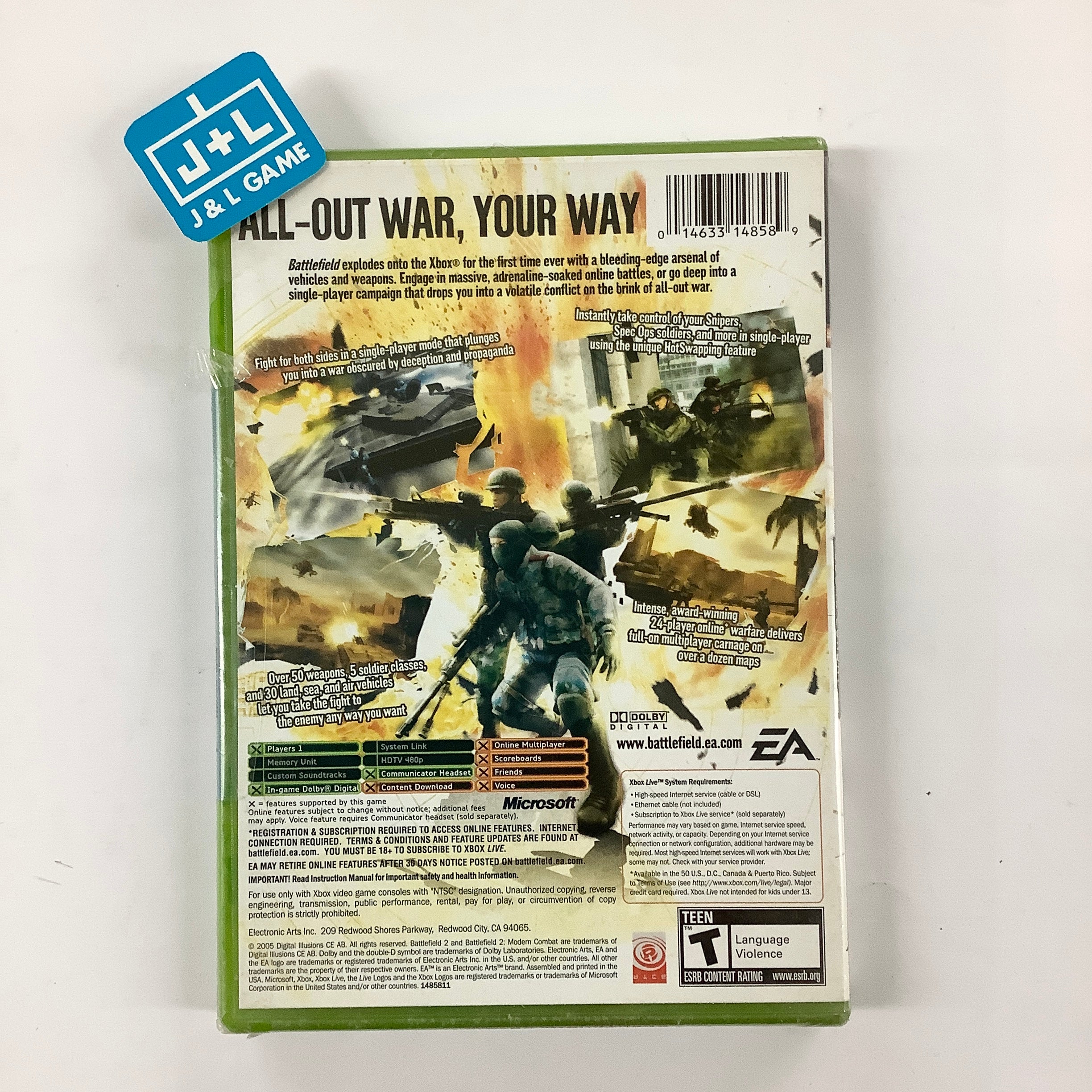 Battlefield 2: Modern Combat - (XB) Xbox Video Games EA Games   
