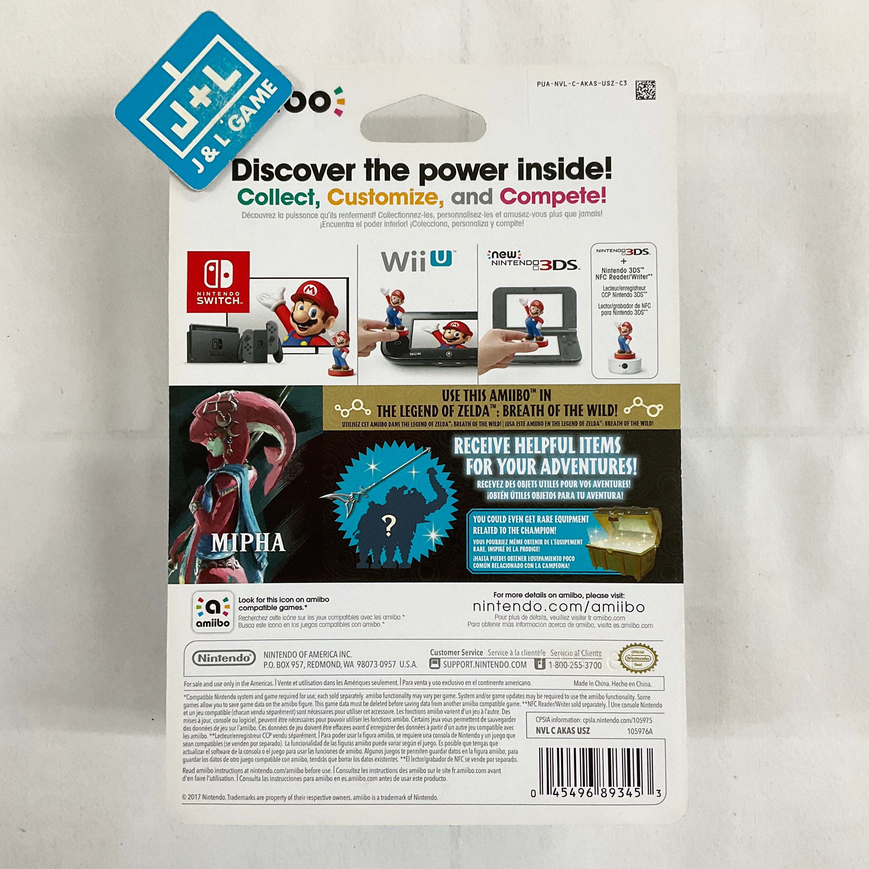 Mipha (The Legend of Zelda: Breath of the Wild) - Nintendo Switch Amiibo Amiibo Nintendo   