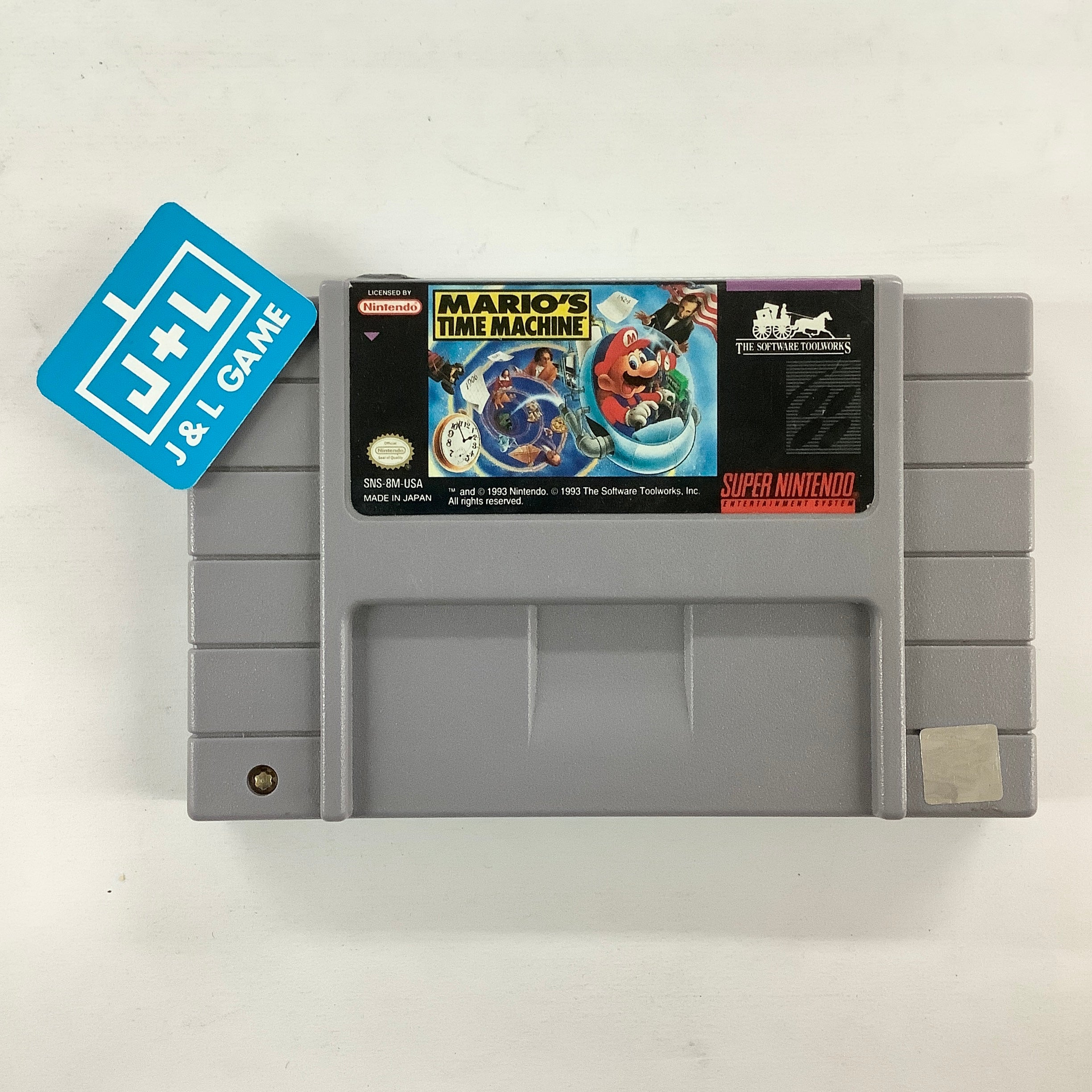 Mario's Time Machine - (SNES) Super Nintendo [Pre-Owned] Video Games Mindscape   