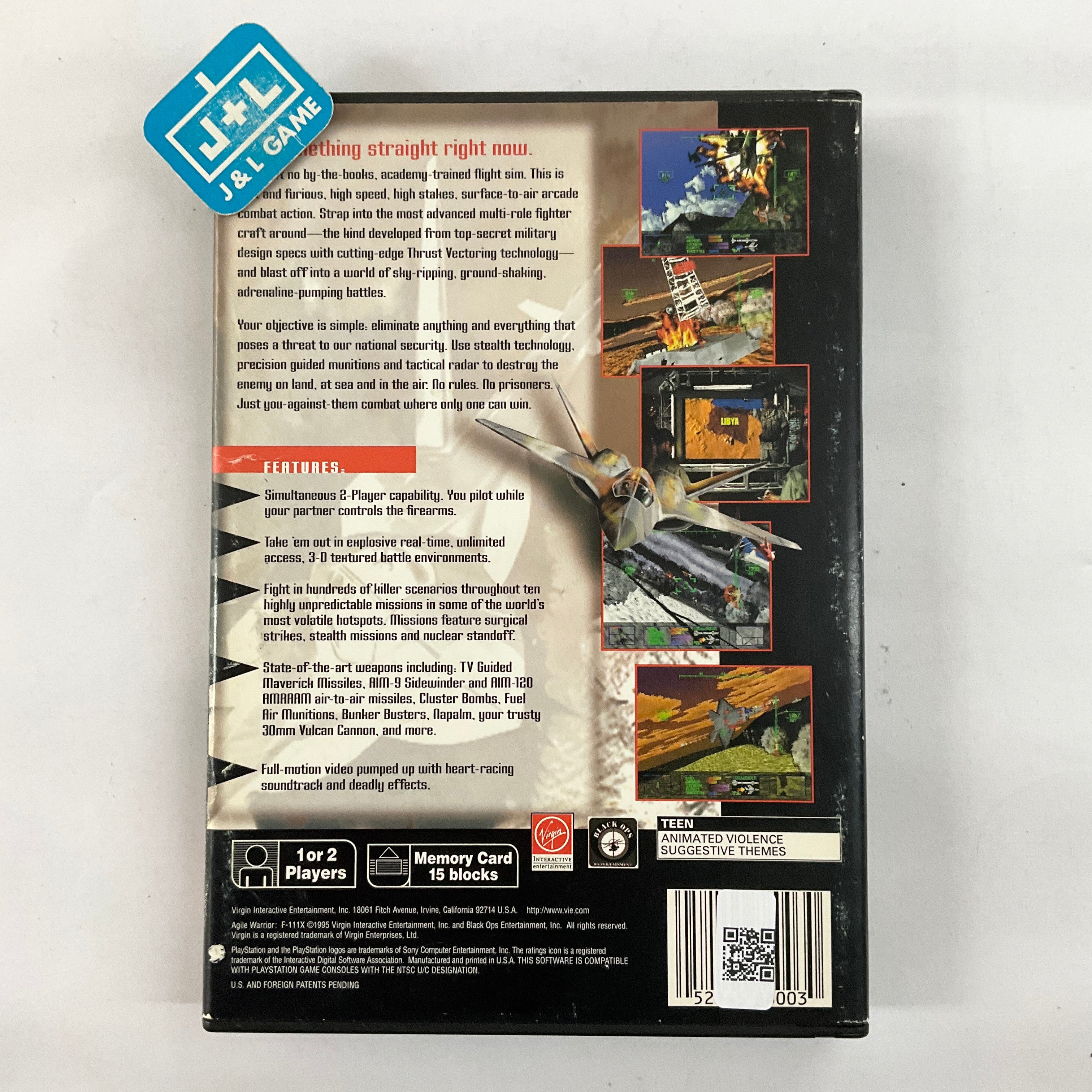 Agile Warrior F-111X (Long Box) - (PS1) Playstation 1 [Pre-Owned