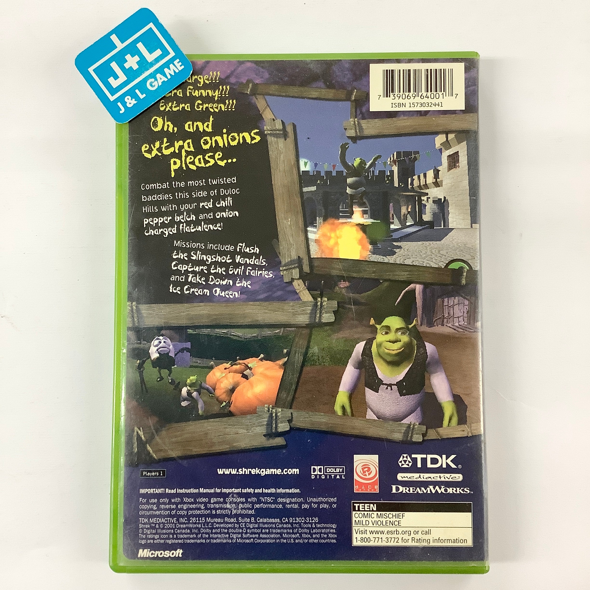 Shrek - (XB) Xbox [Pre-Owned] Video Games TDK Mediactive   
