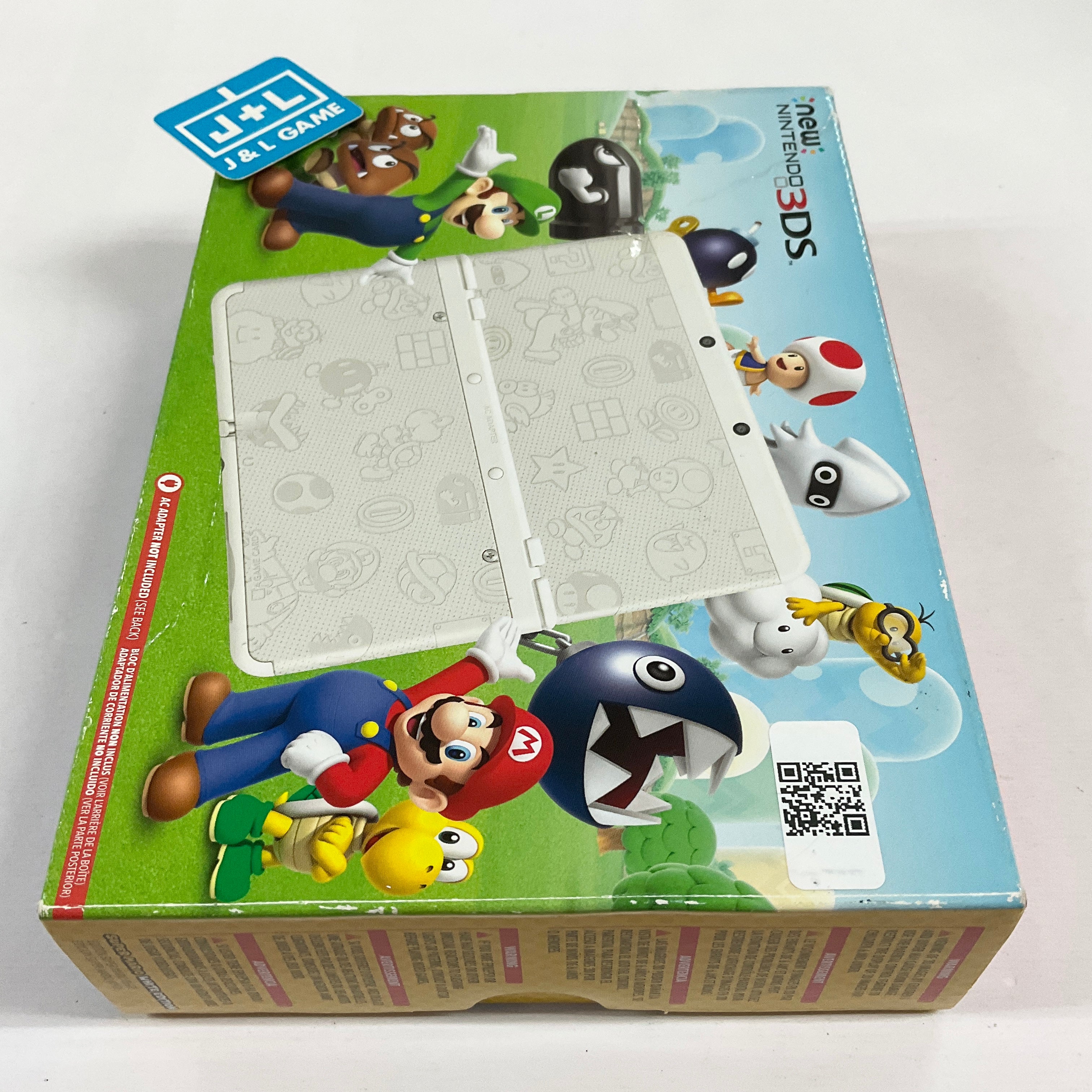 New Nintendo 3DS Console (Mario White) - Nintendo 3DS [Pre-Owned] Consoles Nintendo   