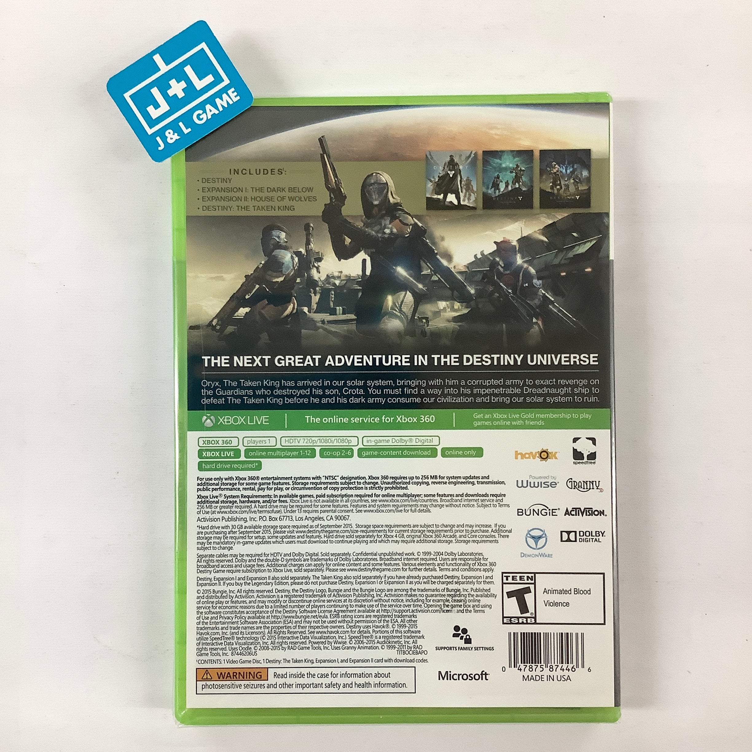 Destiny: The Taken King (Legendary Edition) - Xbox 360 Video Games Activision   