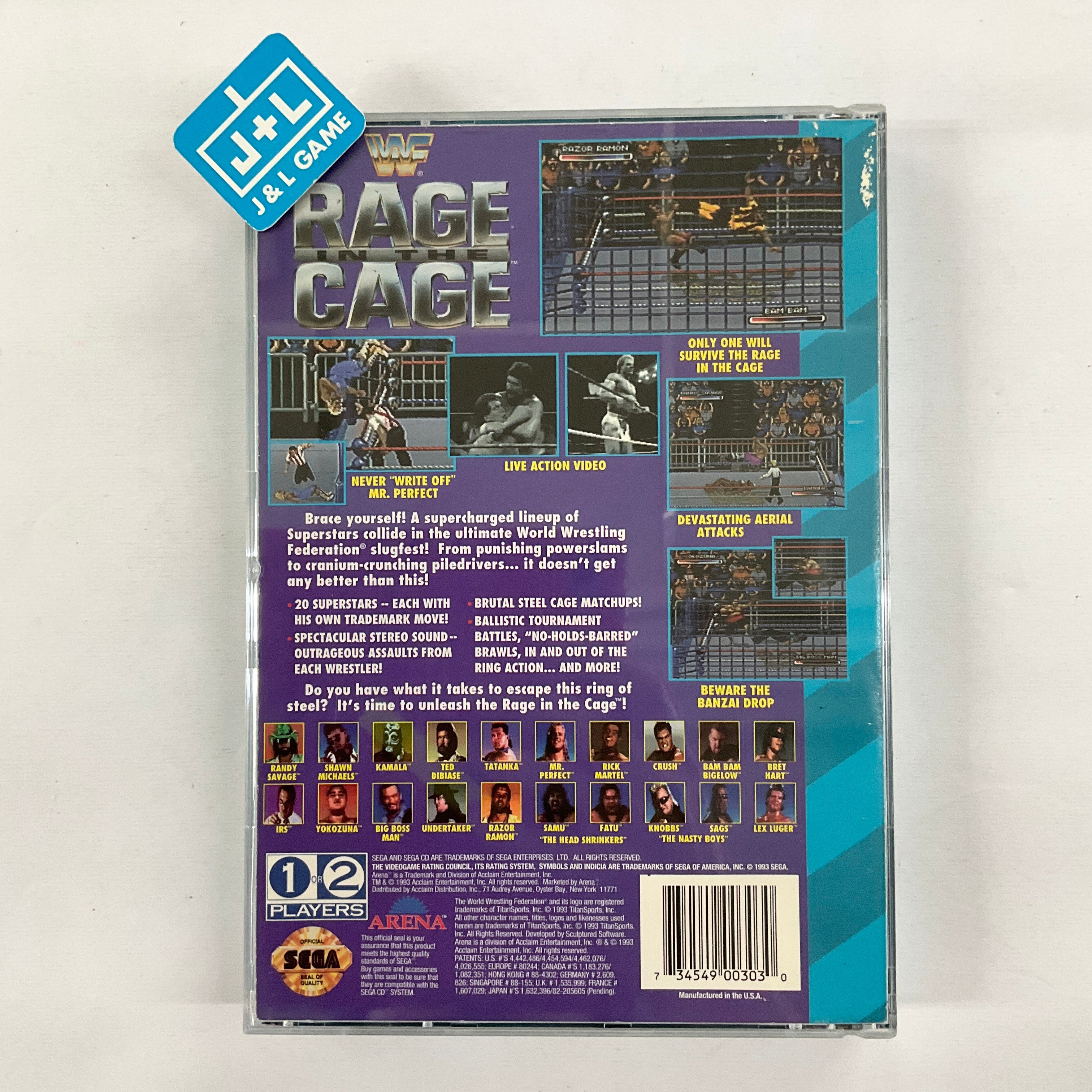 WWF Rage in the Cage - (SCD) Sega CD [Pre-Owned] | J&L Game