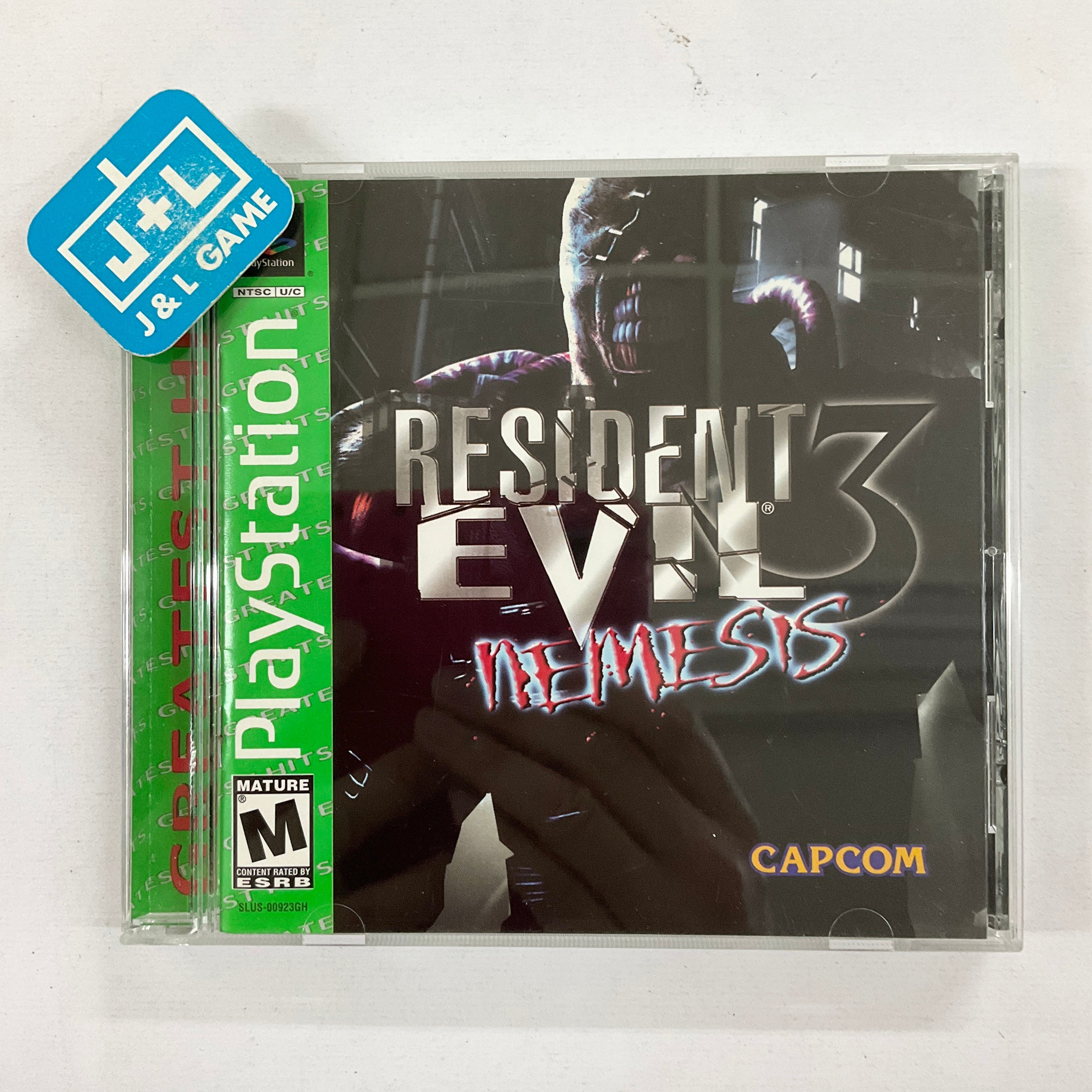 Resident Evil 3: Nemesis (Greatest Hits) - (PS1) PlayStation 1 [Pre-Owned] Video Games Capcom   