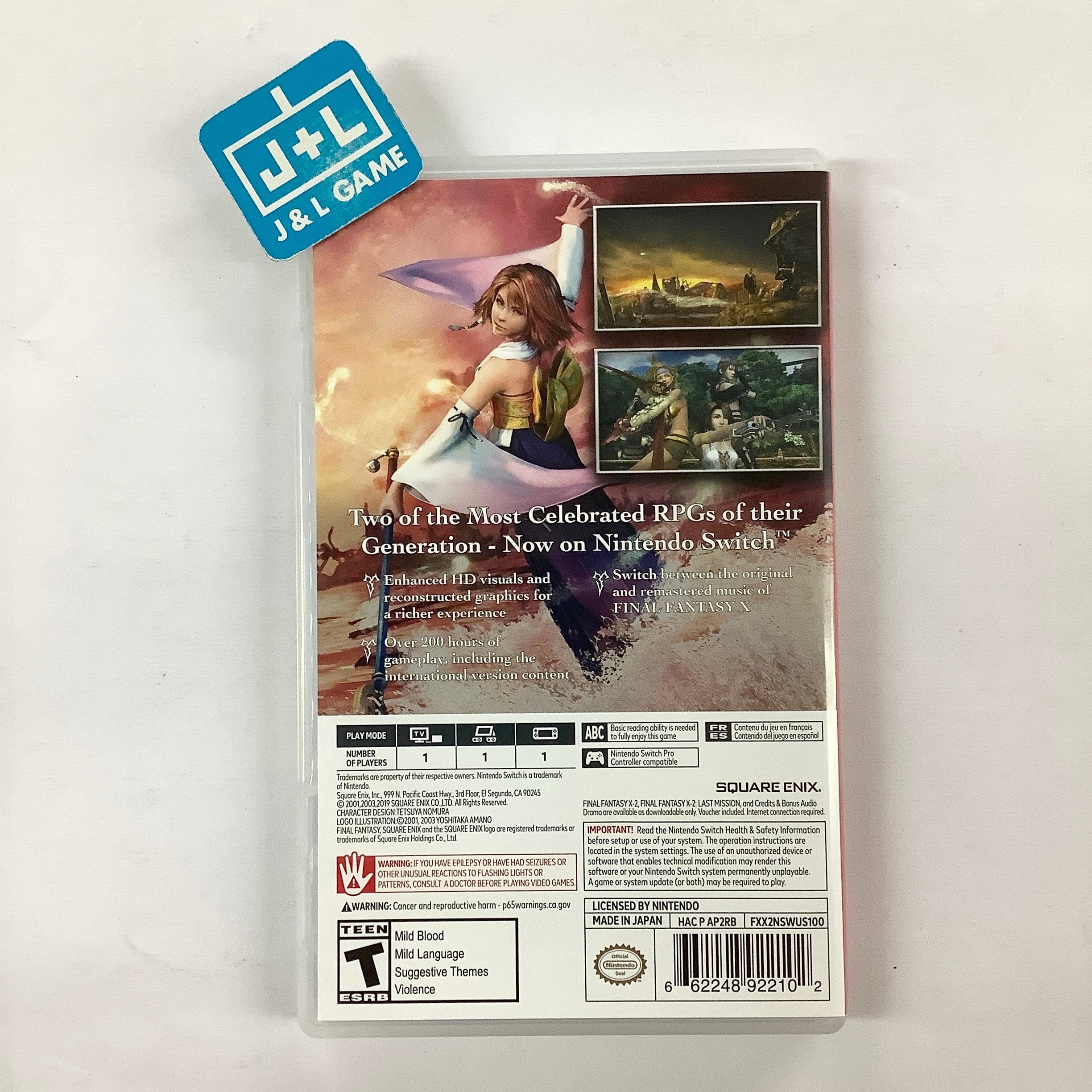 Final Fantasy X / X-2 HD Remaster - (NSW) Nintendo Switch [Pre-Owned] Video Games Square Enix   