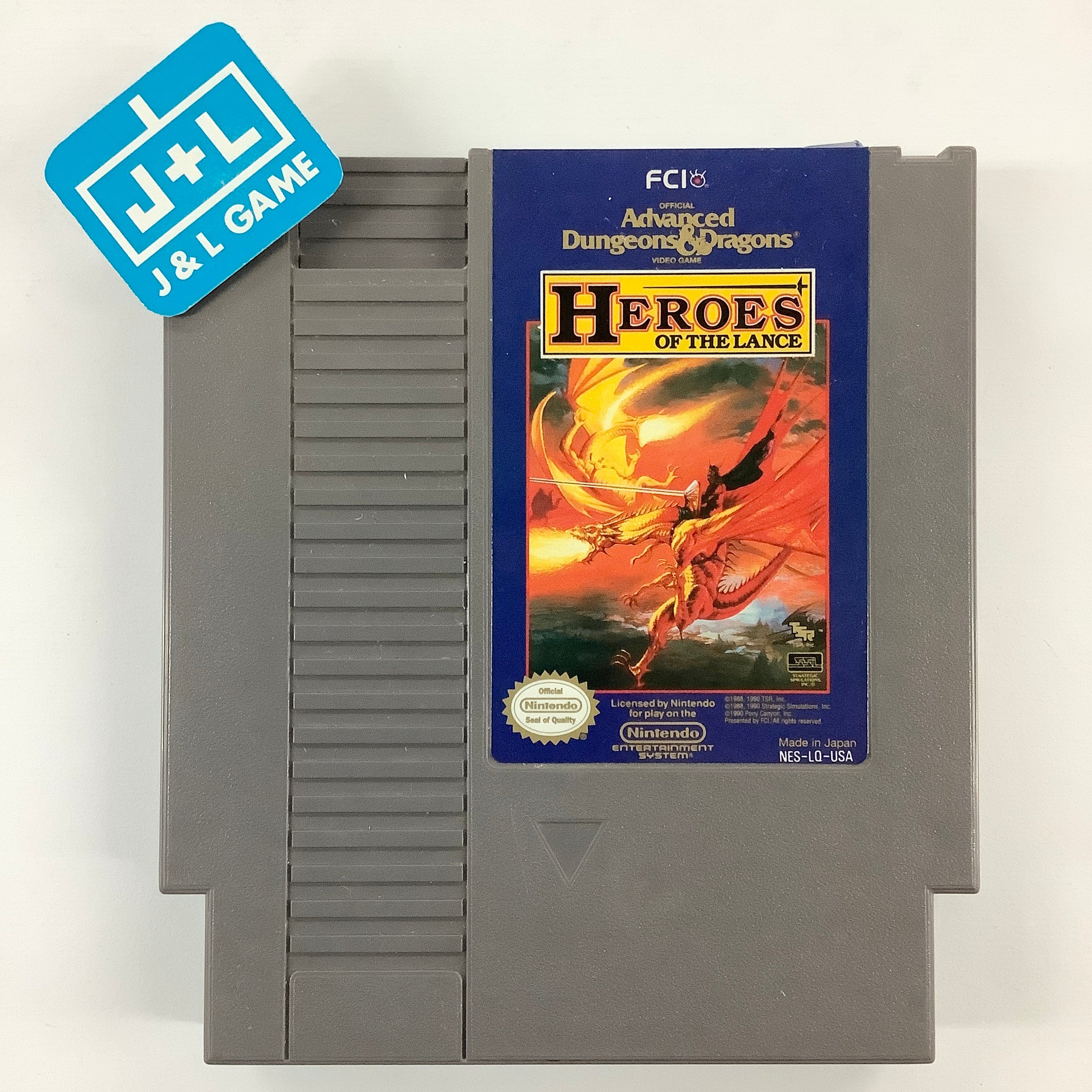 Advanced Dungeons & Dragons: Heroes of the Lance - (NES) Nintendo Entertainment System  [Pre-Owned] Video Games FCI, Inc.   