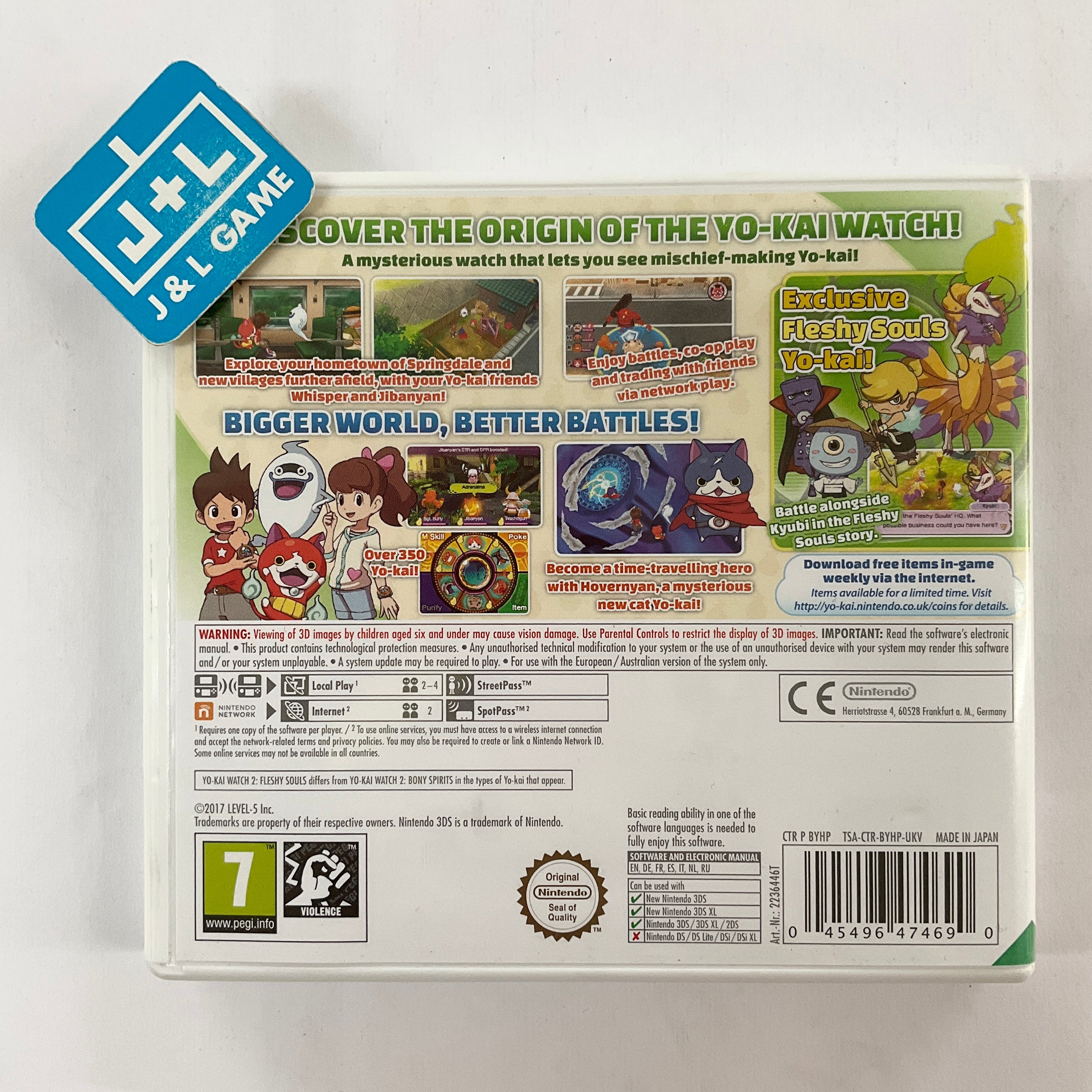 YO-KAI WATCH 2: Fleshy Souls - Nintendo 3DS [Pre-Owned] (European Import) Video Games Nintendo   