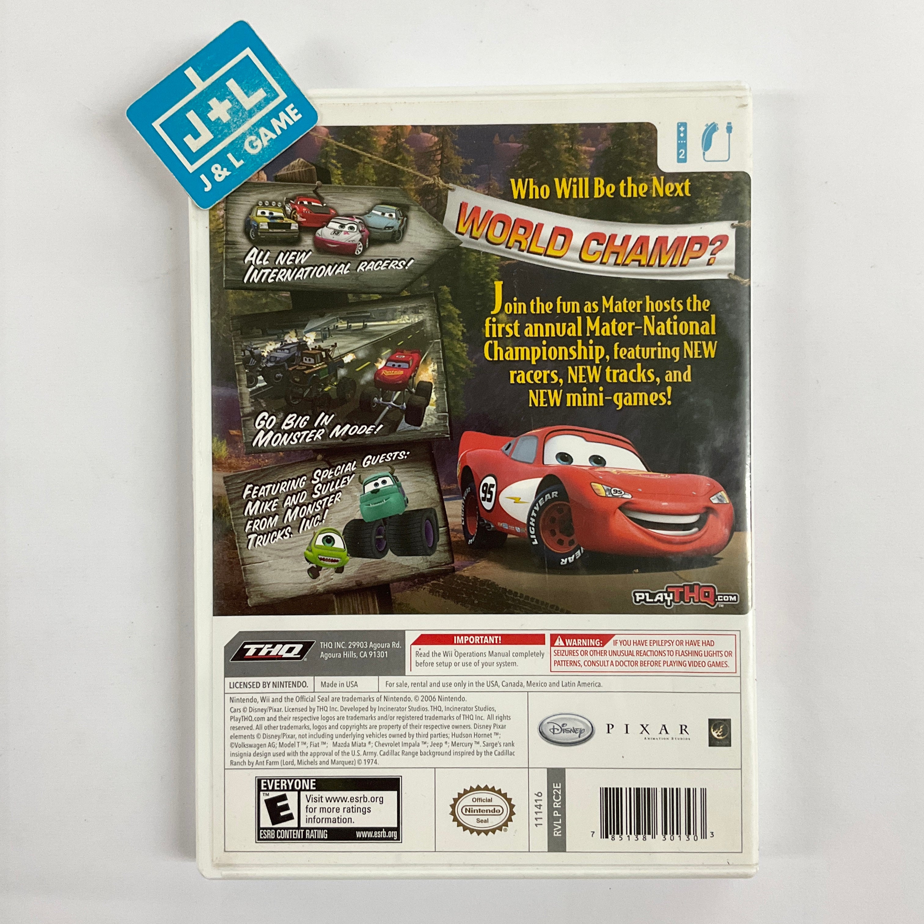 Cars: Mater-National Championship - Nintendo Wii [Pre-Owned] | J&L
