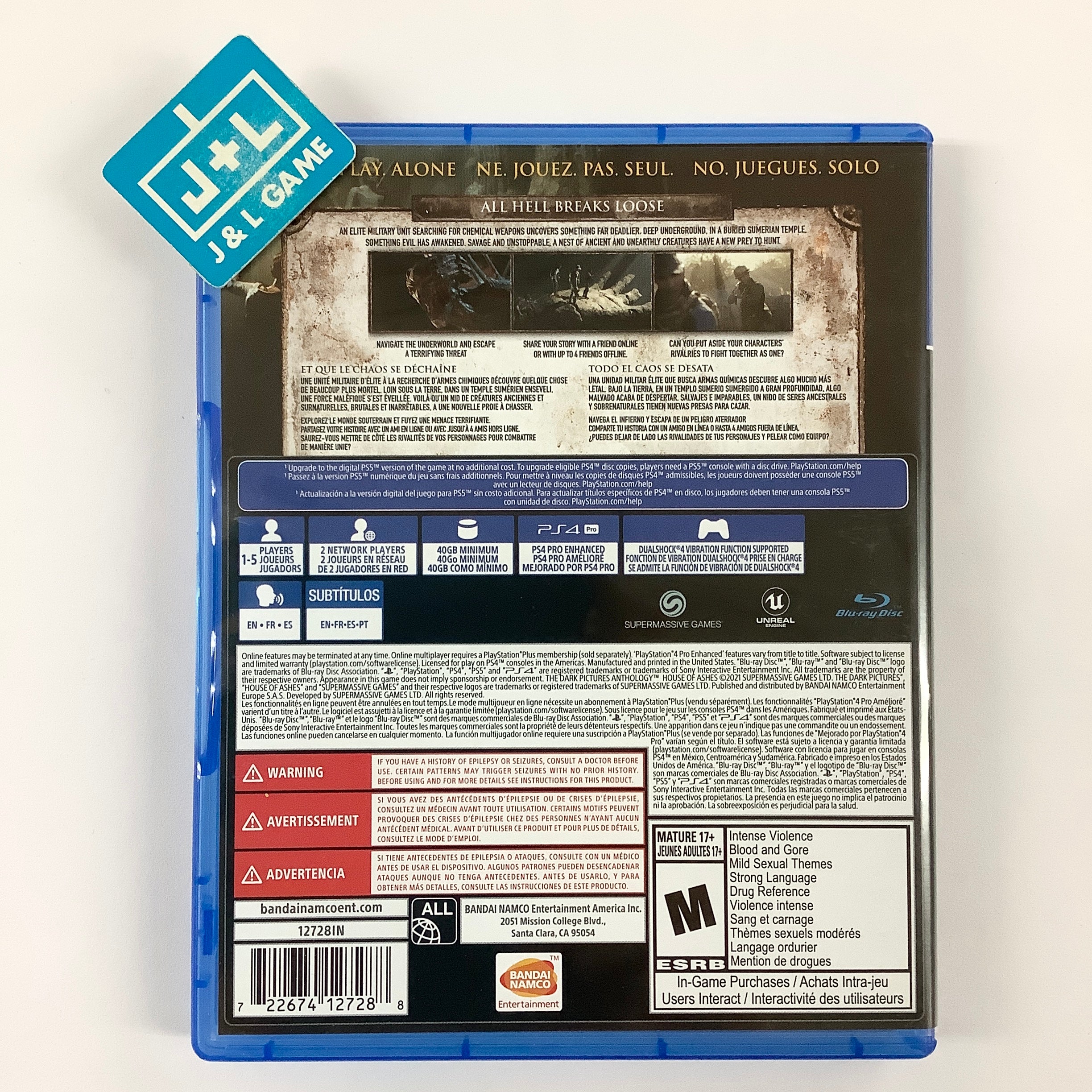 The Dark Pictures Anthology: House of Ashes - (PS4) PlayStation 4 [Pre-Owned] Video Games BANDAI NAMCO Entertainment