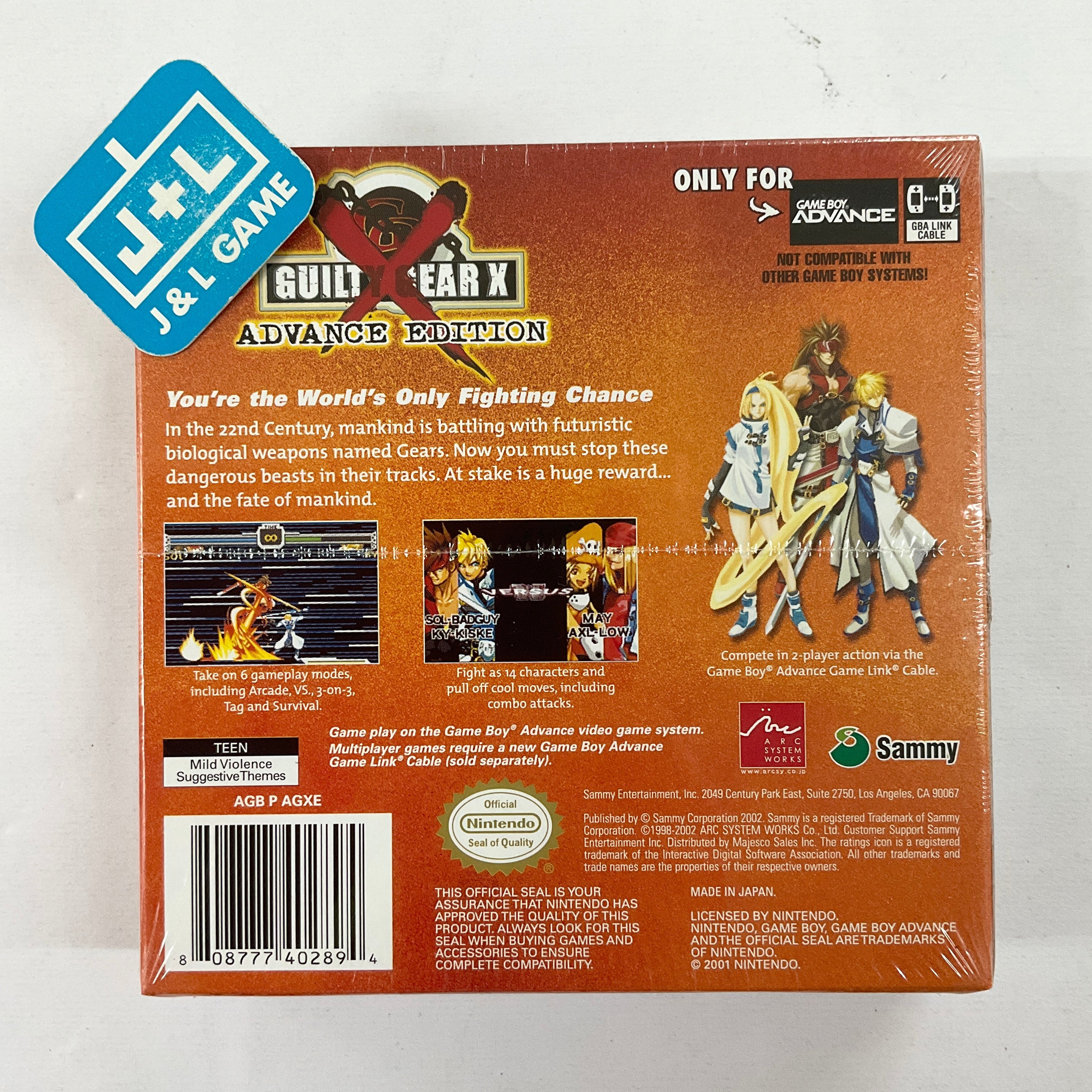 guilty gear x gba Guilty Gear X Advance Edition