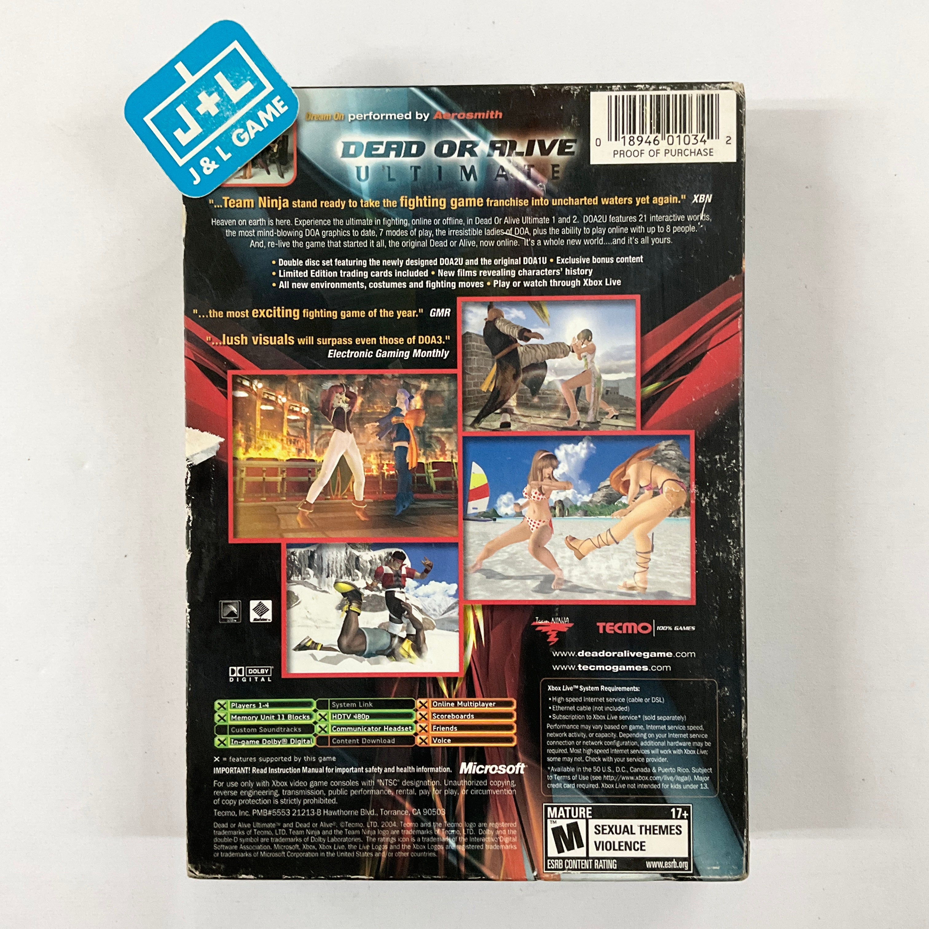 Dead or Alive Ultimate - (XB) Xbox [Pre-Owned] Video Games Tecmo   