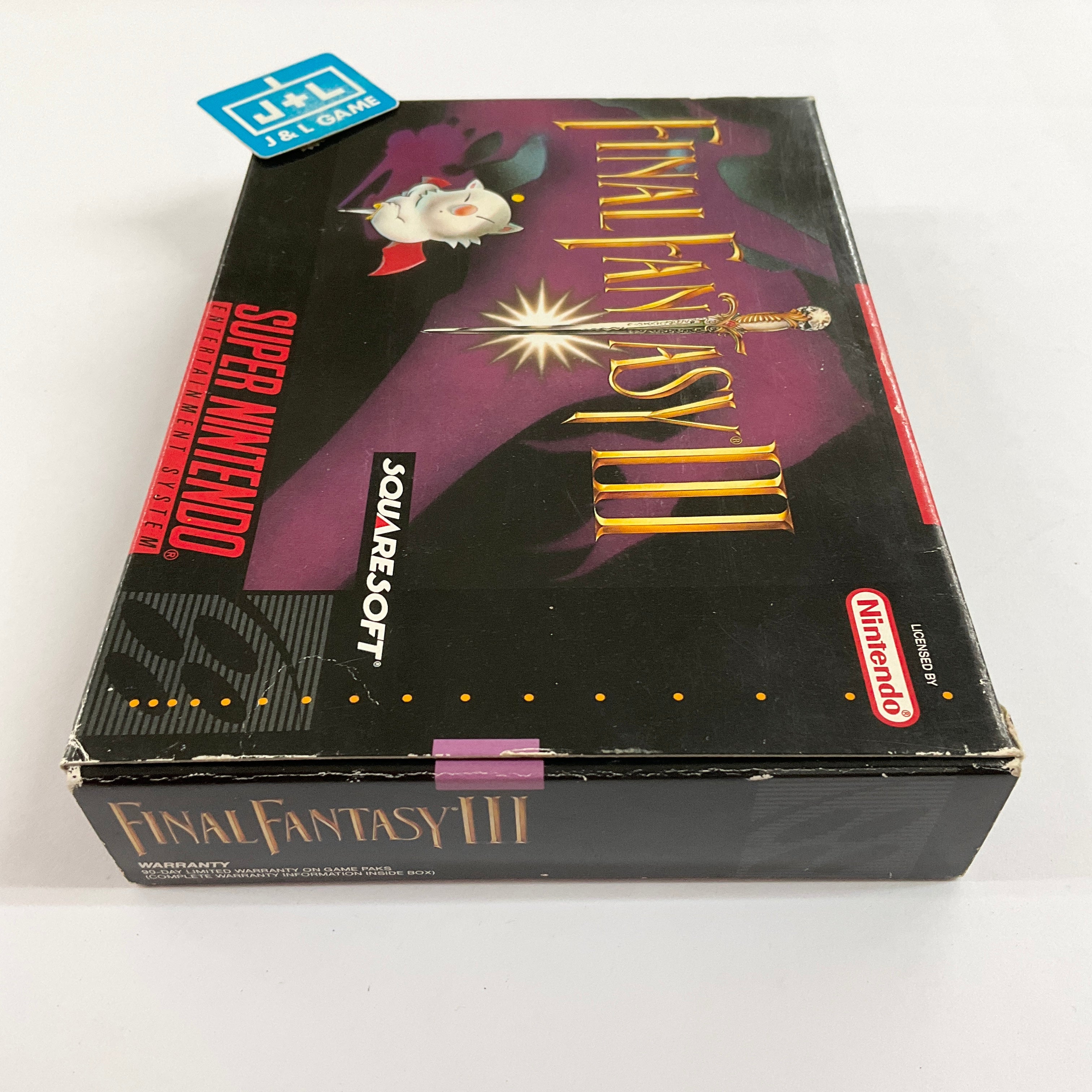 Final Fantasy III - (SNES) Super Nintendo [Pre-Owned] Video Games SquareSoft   