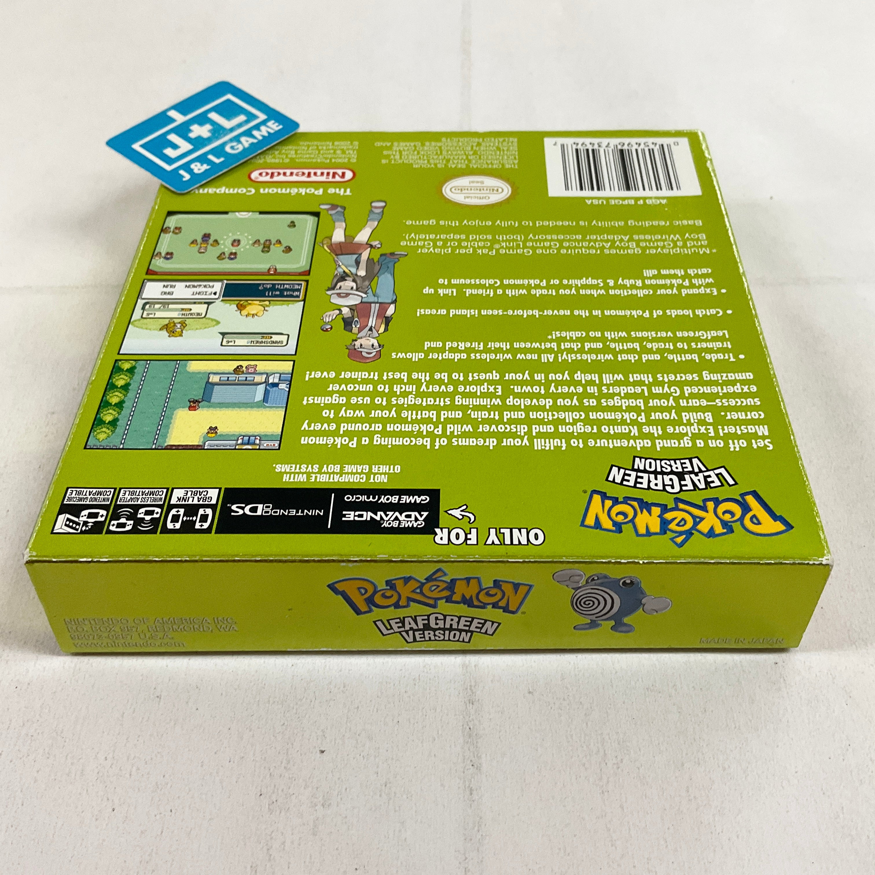 Pokemon LeafGreen Version (Player's Choice) - (GBA) Game Boy Advance [Pre-Owned] Video Games Nintendo   