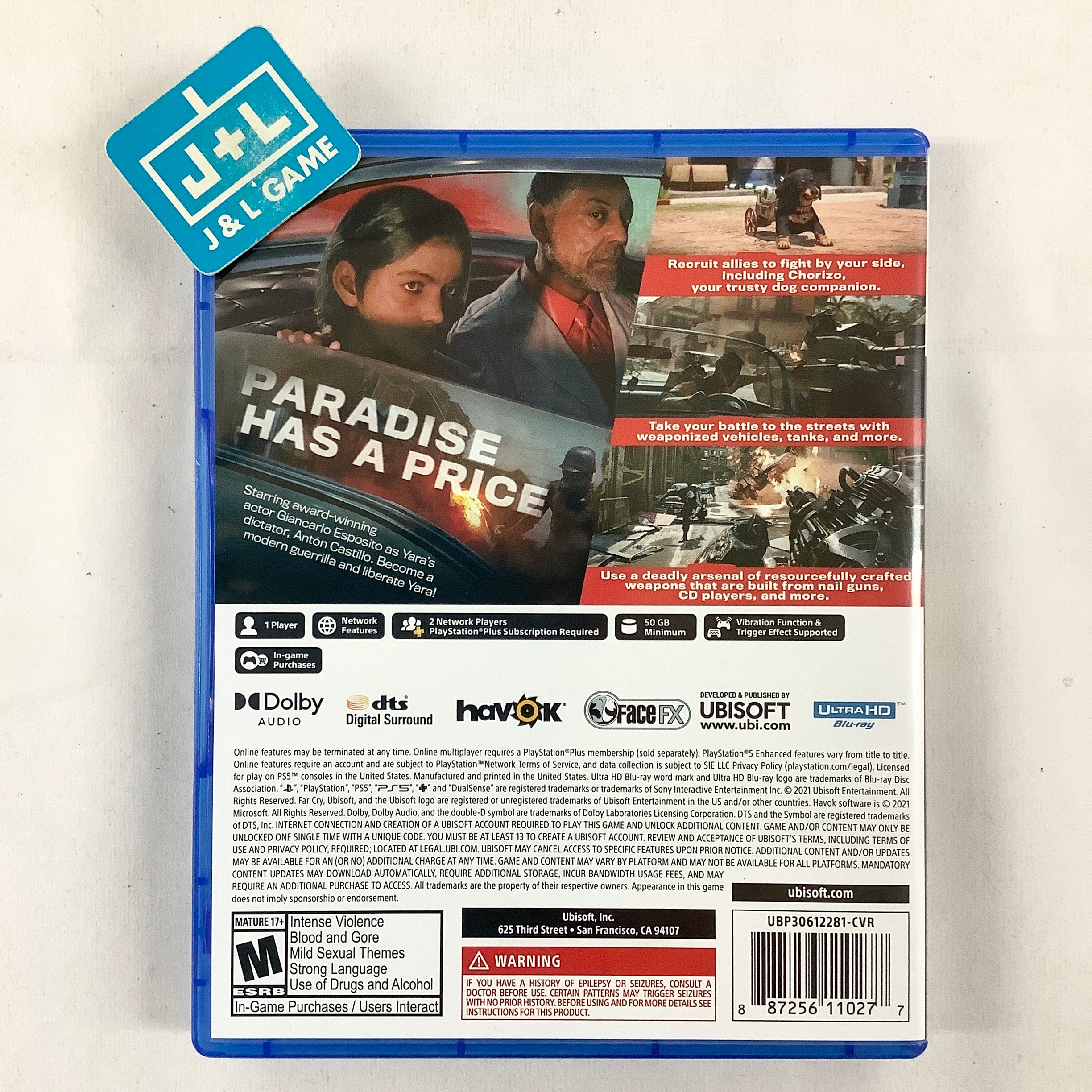 Far Cry 6 - (PS5) PlayStation 5 [UNBOXING] Video Games Ubisoft   