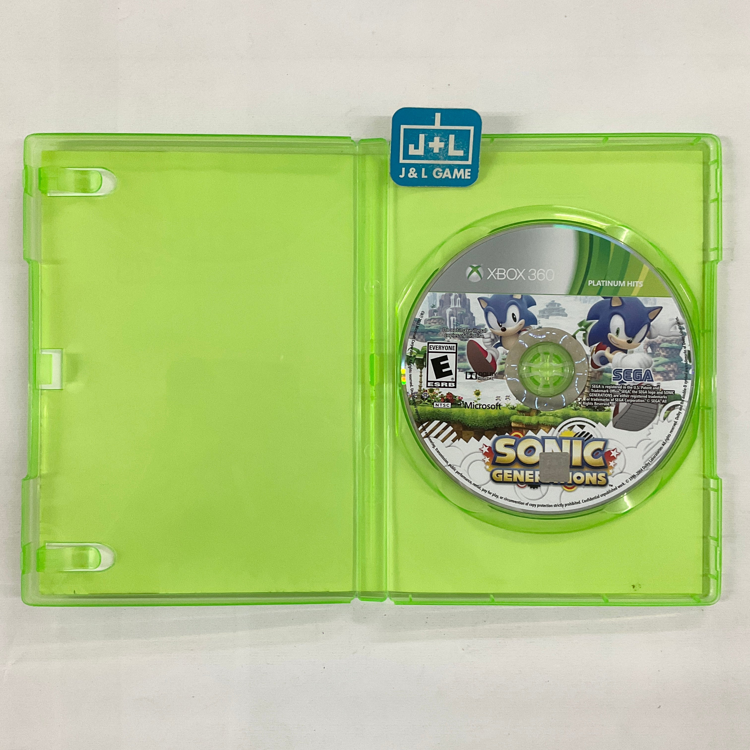Sonic Generations (Platinum Hits) - Xbox 360 [Pre-Owned] | J&L Game