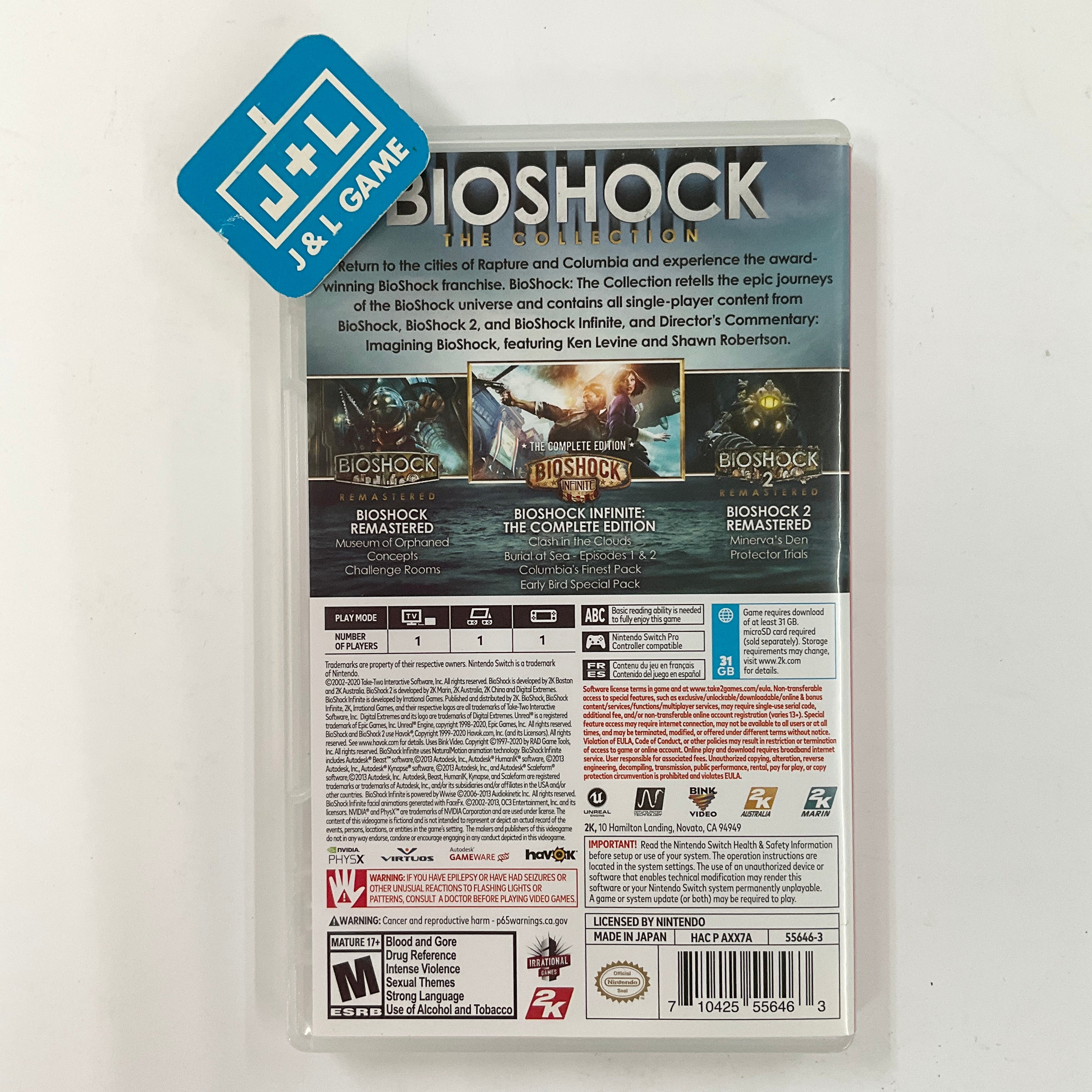 BioShock: The Collection - (NSW) Nintendo Switch [Pre-Owned] Video Games 2K Games   