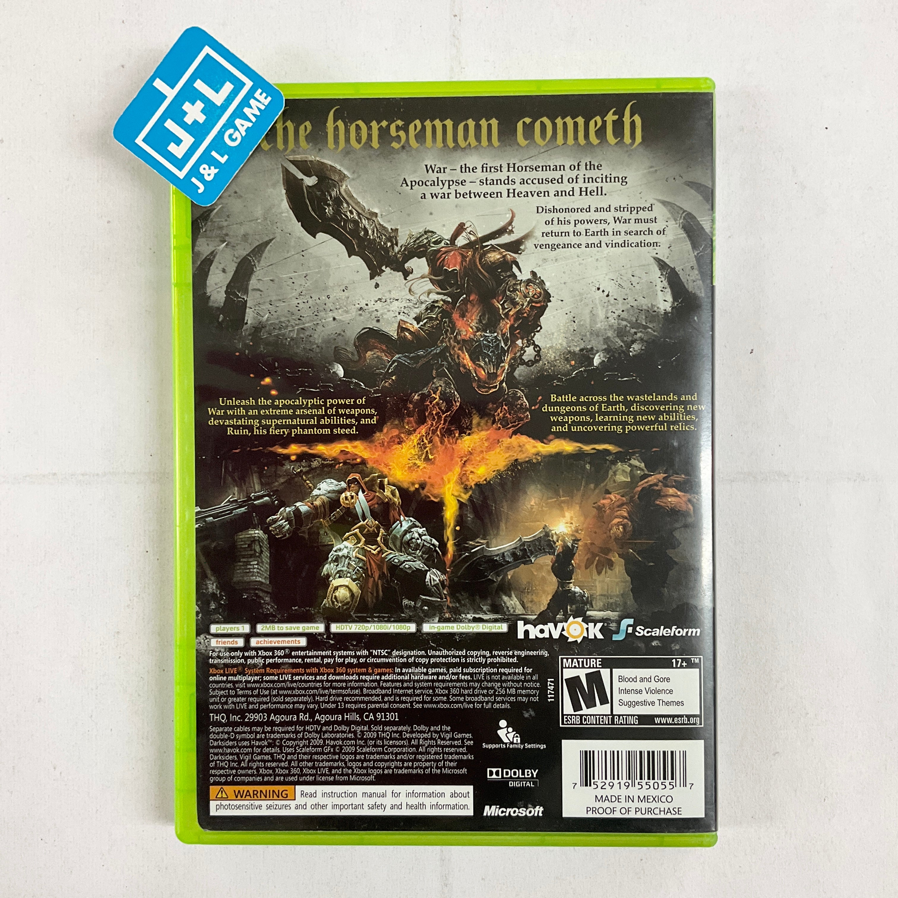 Darksiders - Xbox 360 [Pre-Owned] Video Games THQ   