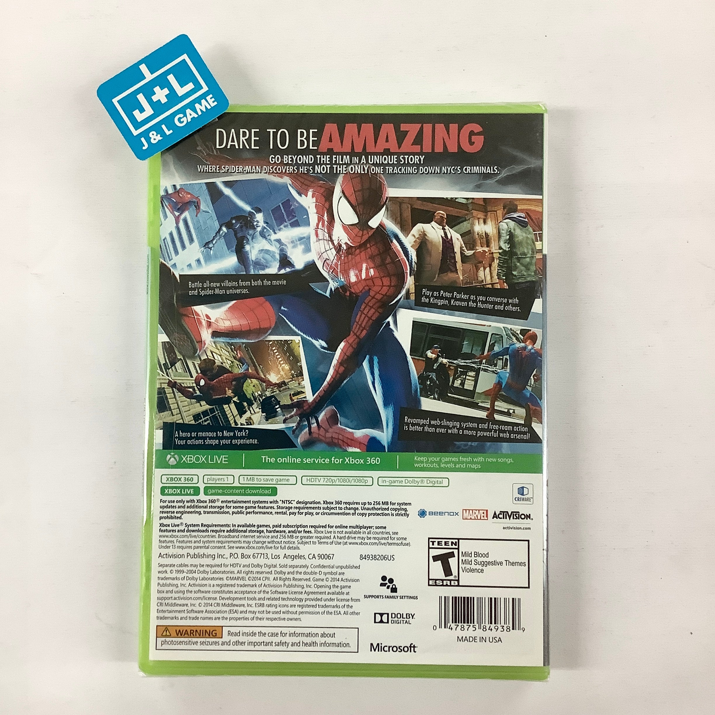 The Amazing Spider-Man 2 - Xbox 360 | J&L Game