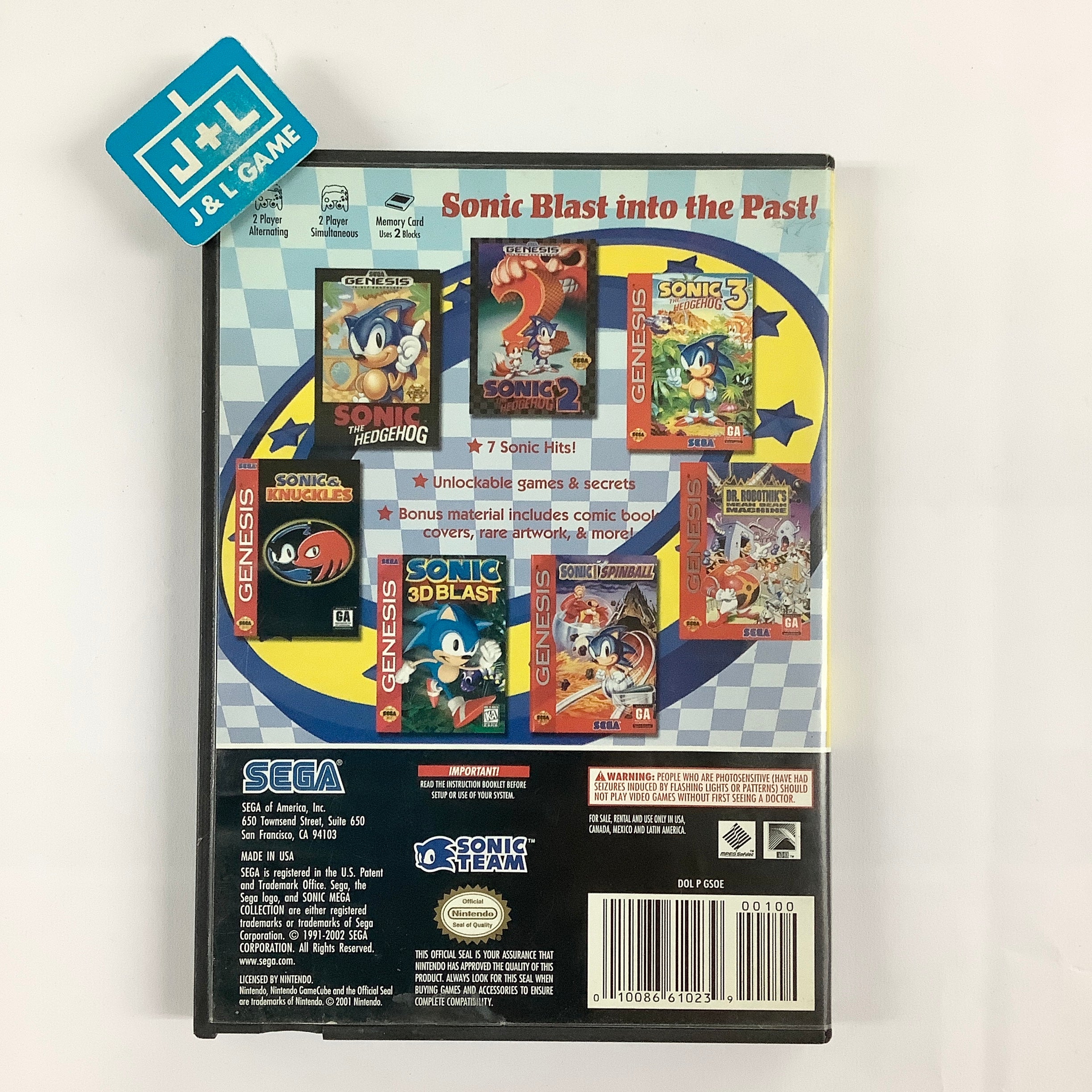 Sonic Mega Collection - (GC) GameCube [Pre-Owned] Video Games Sega   