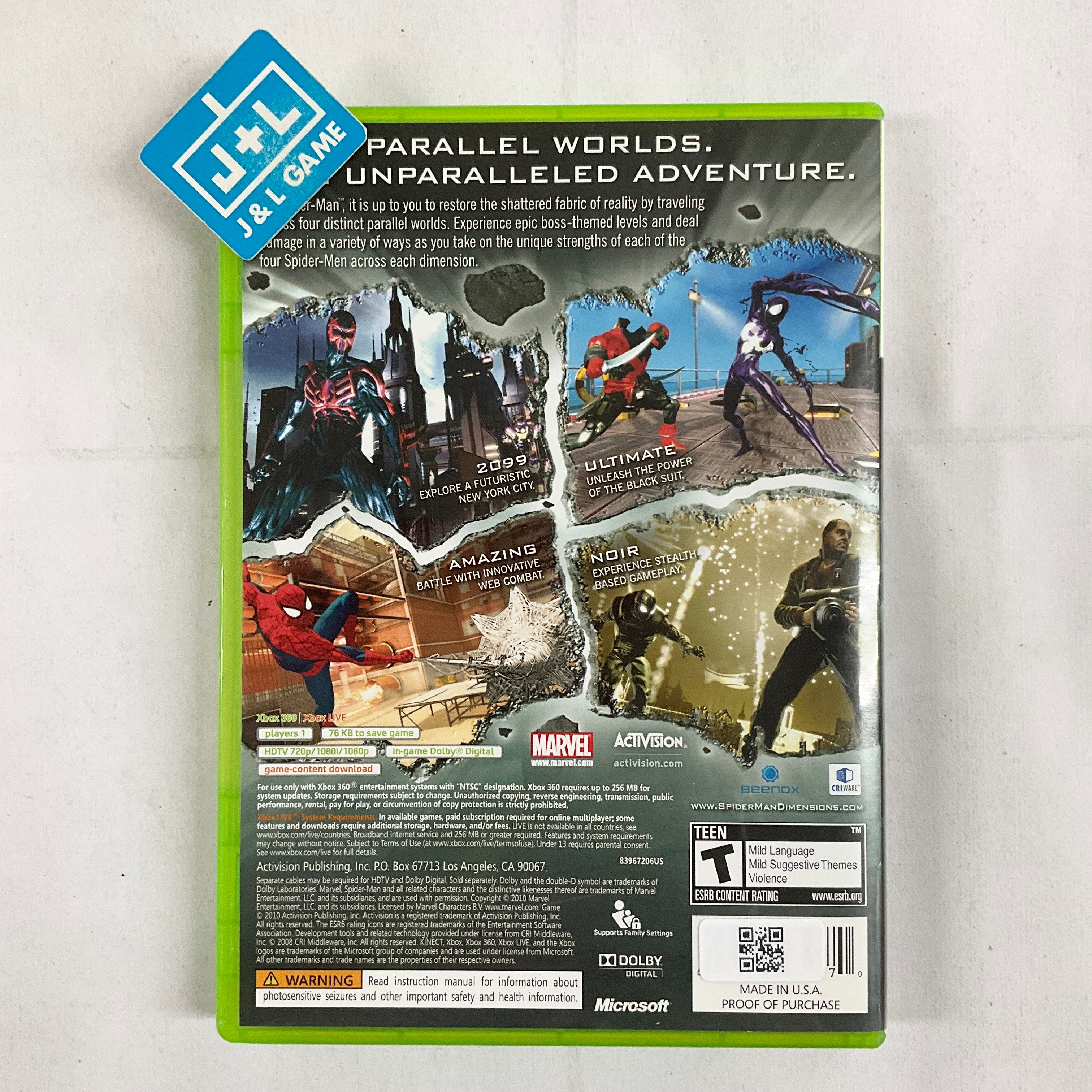 JEUX XBOX 360 - Spider-Man Shattered Dimensions - Promo/Press - PAL - RARE⭐ EUR 69,99 - FR JEUX XBOX 360 - Spider-Man Shattered Dimensions - Promo/Press - PAL - RARE⭐ EUR 69,99 - FR