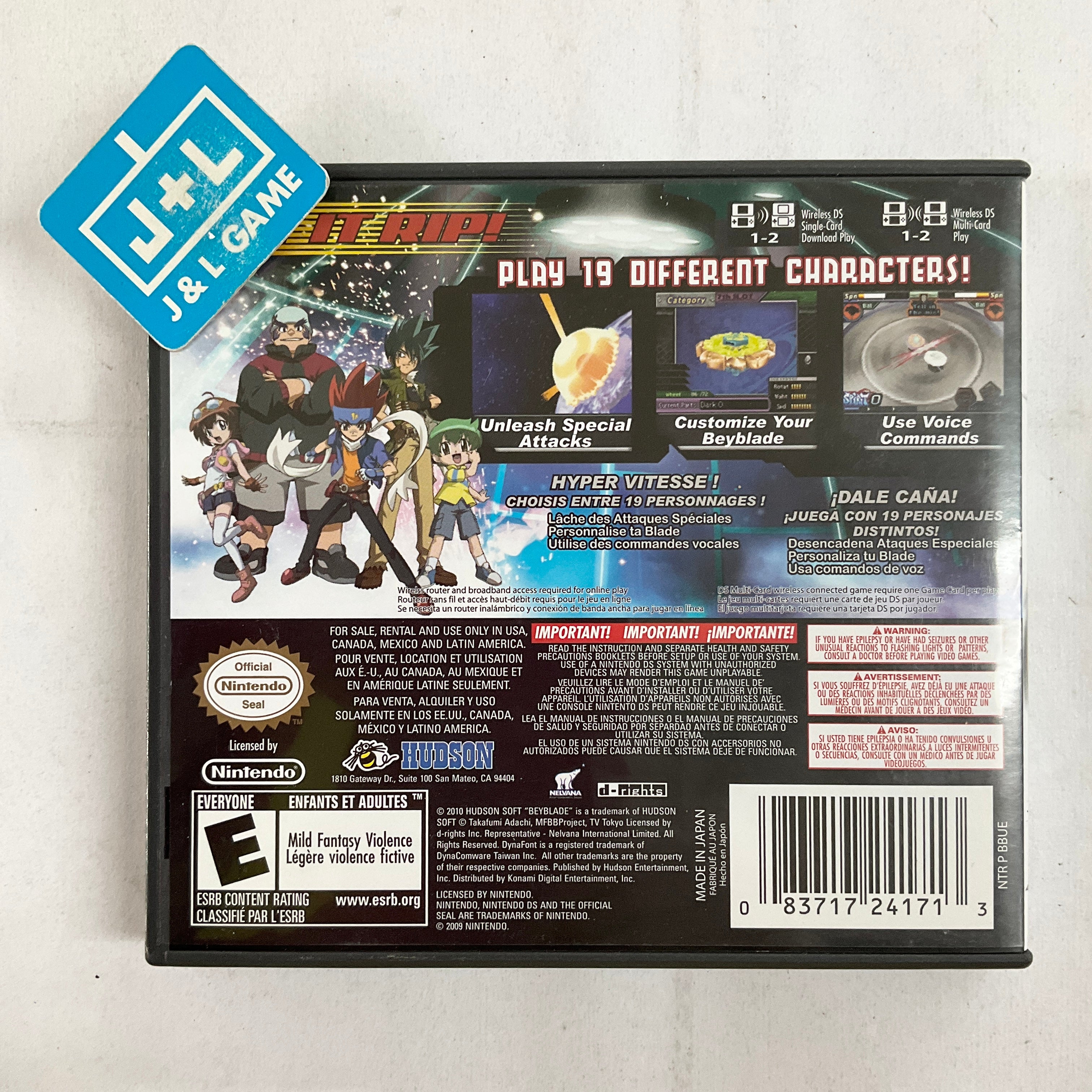 Beyblade Metal Fusion NDS Nintendo DS Pre Owned J L Game