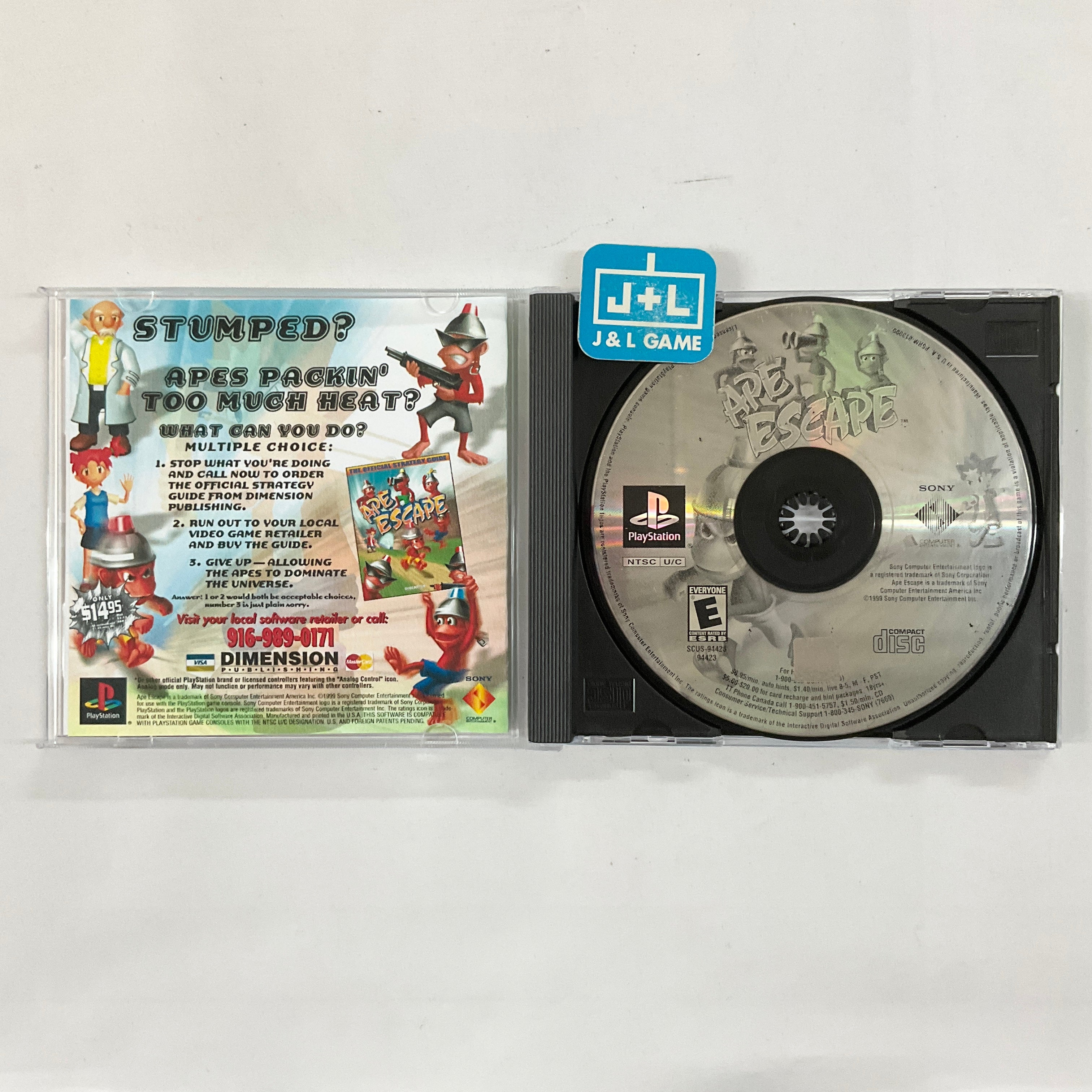 Ape Escape (Greatest Hits) - (PS1) PlayStation 1 [Pre-Owned] Video Games SCEA   