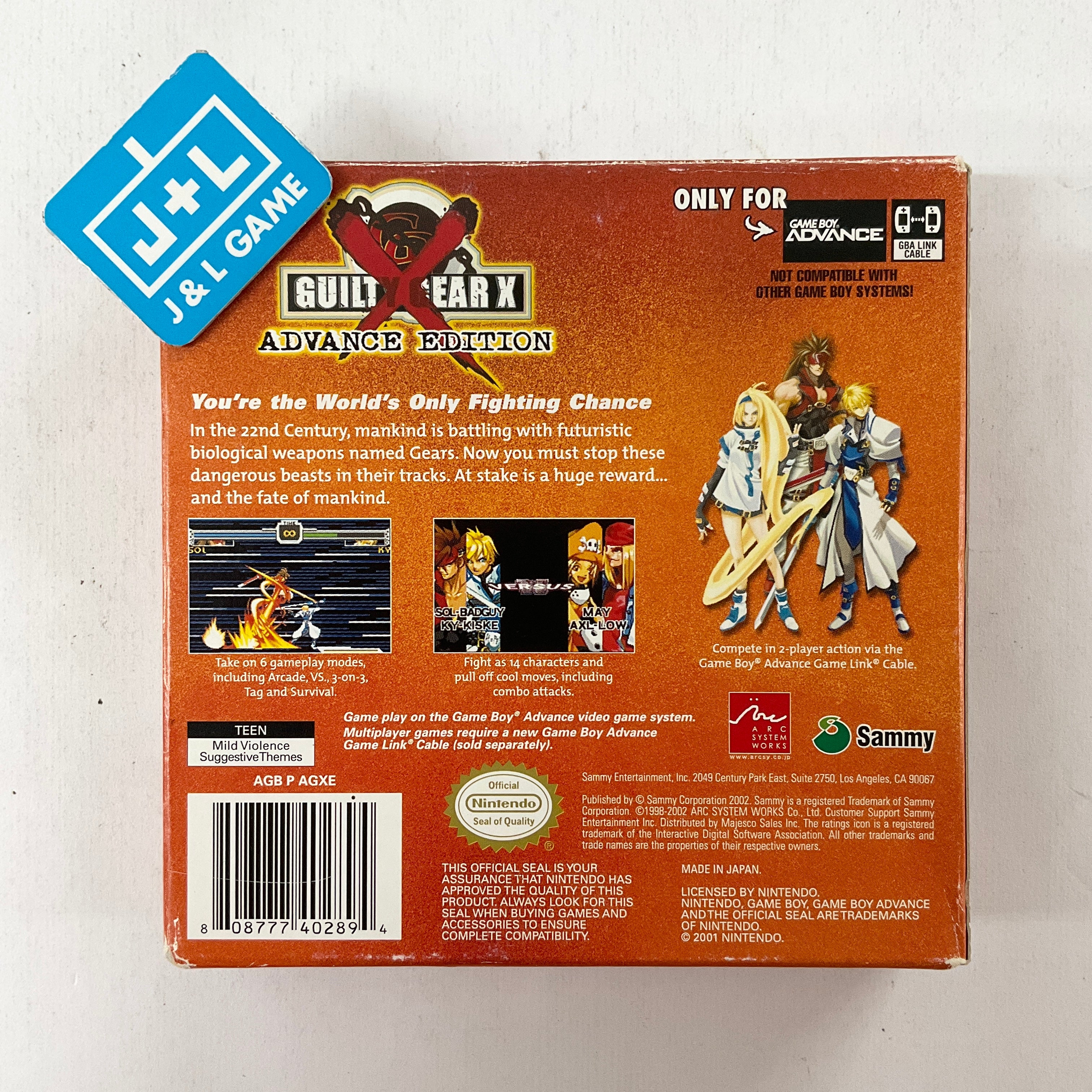 guilty gear advance Guilty Gear X Advance Edition