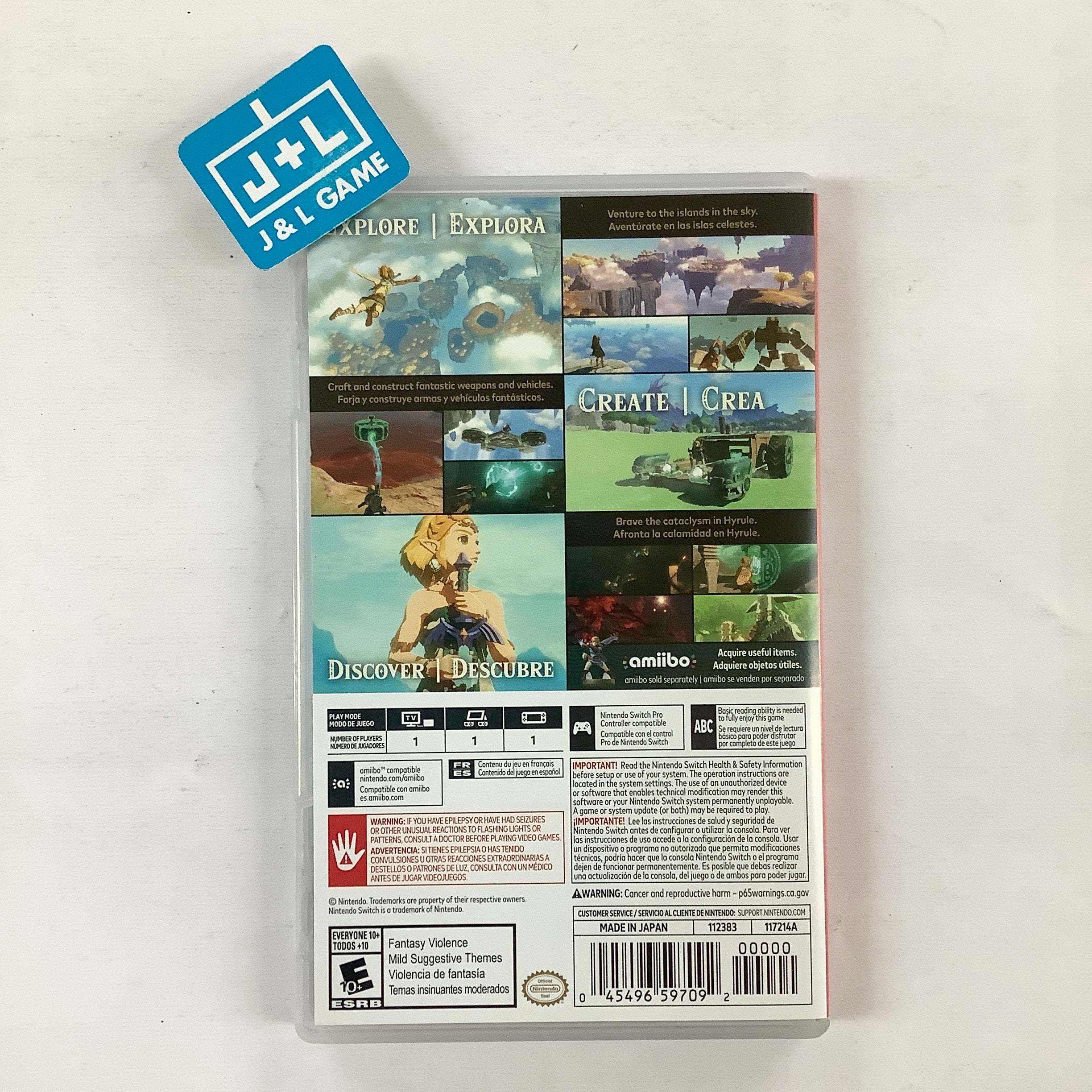 Tears Of Zelda Breath Of The Wild Switch Pre Owned Used Nintendo