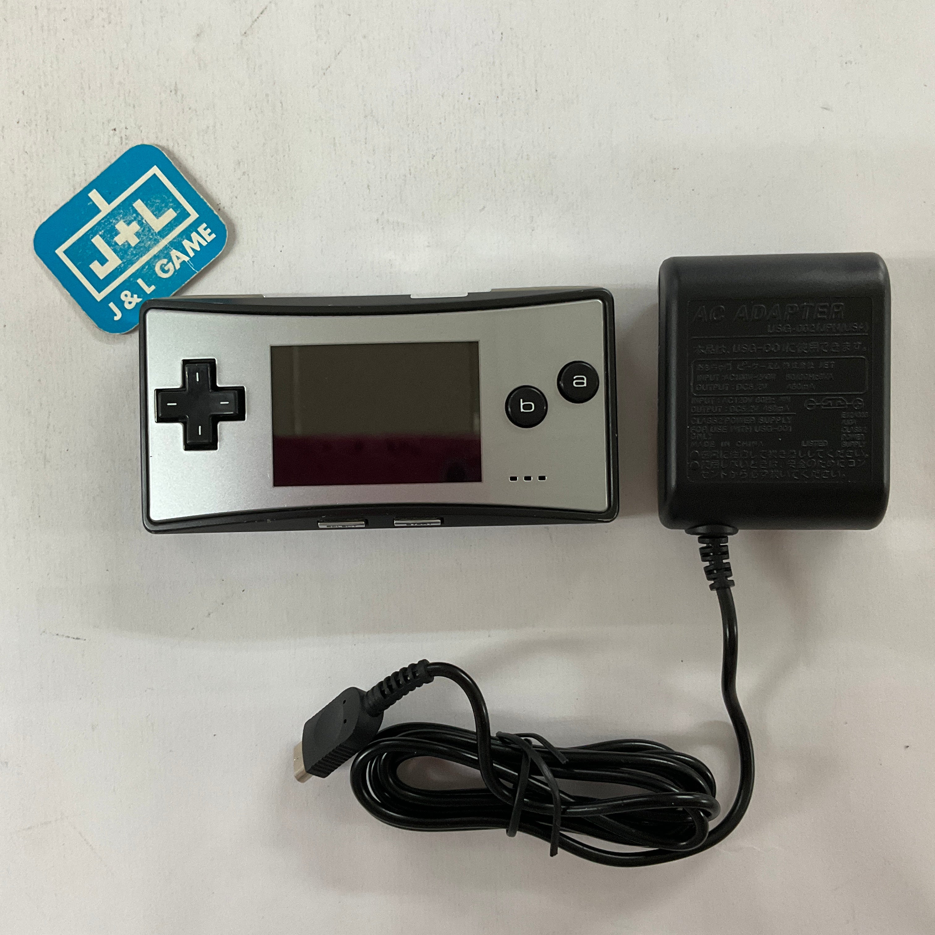 Game Boy Micro (Black with Silver Faceplate) - (GBA) Game Boy