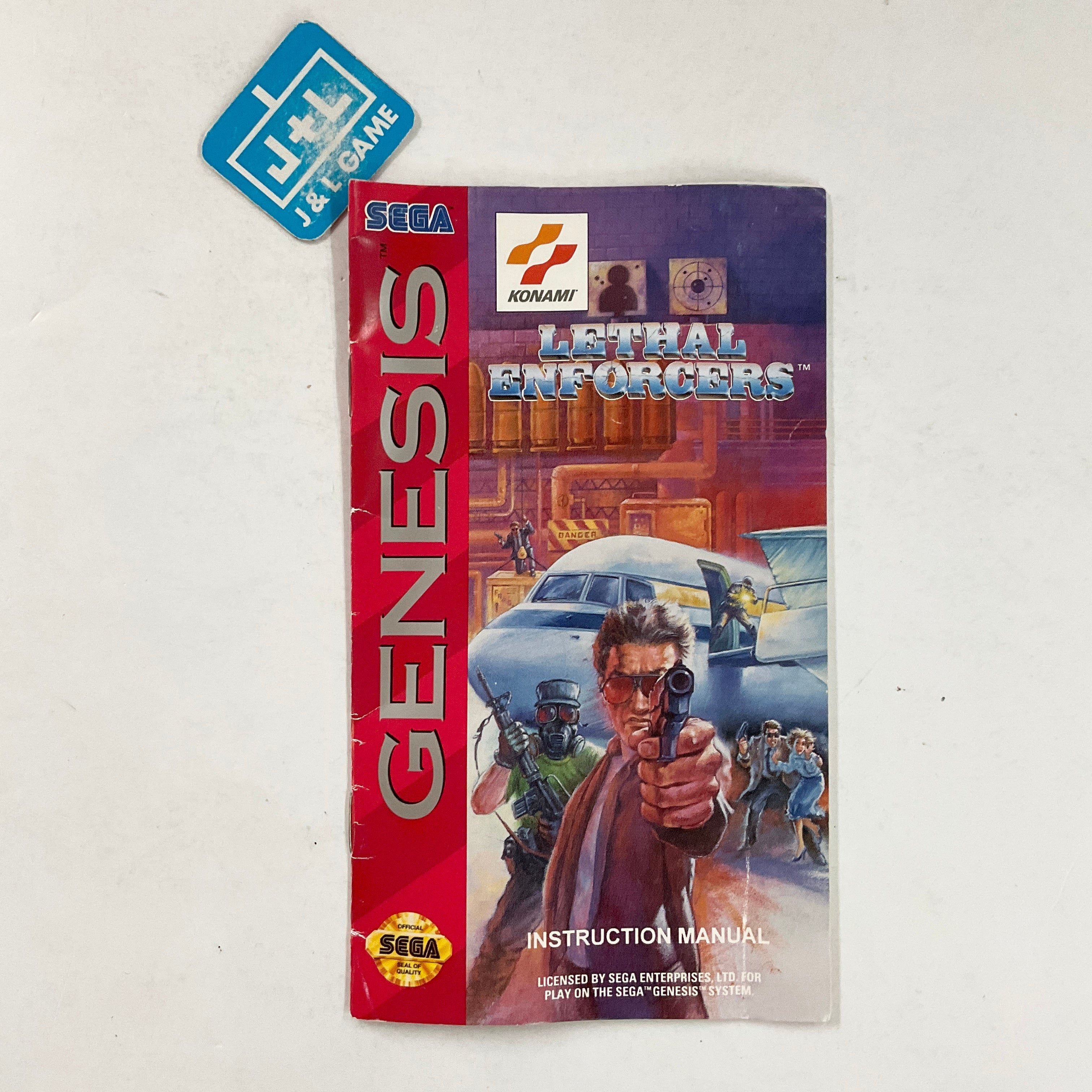 Lethal Enforcers - (SG) SEGA Genesis [Pre-Owned] Video Games Konami   