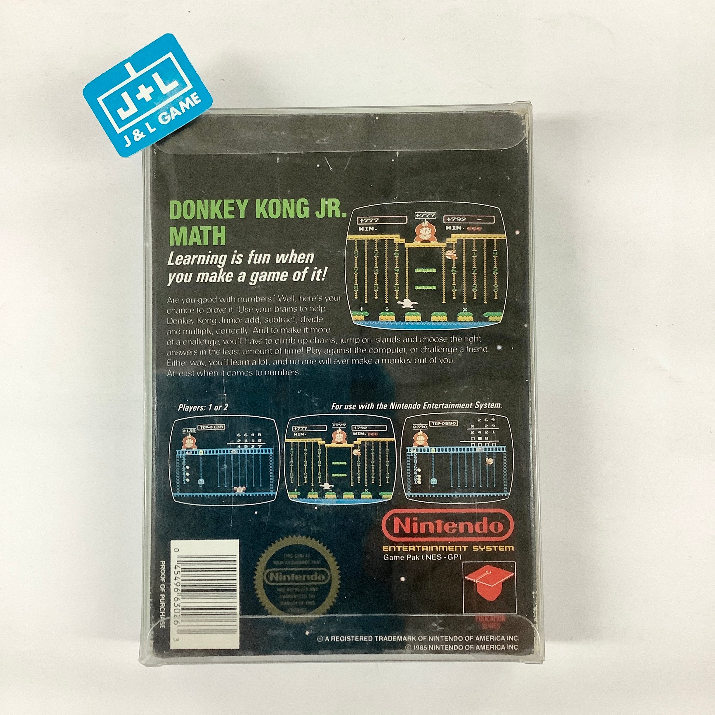 Donkey Kong Jr. Math - (NES) Nintendo Entertainment System [Pre-Owned] Video Games Nintendo   