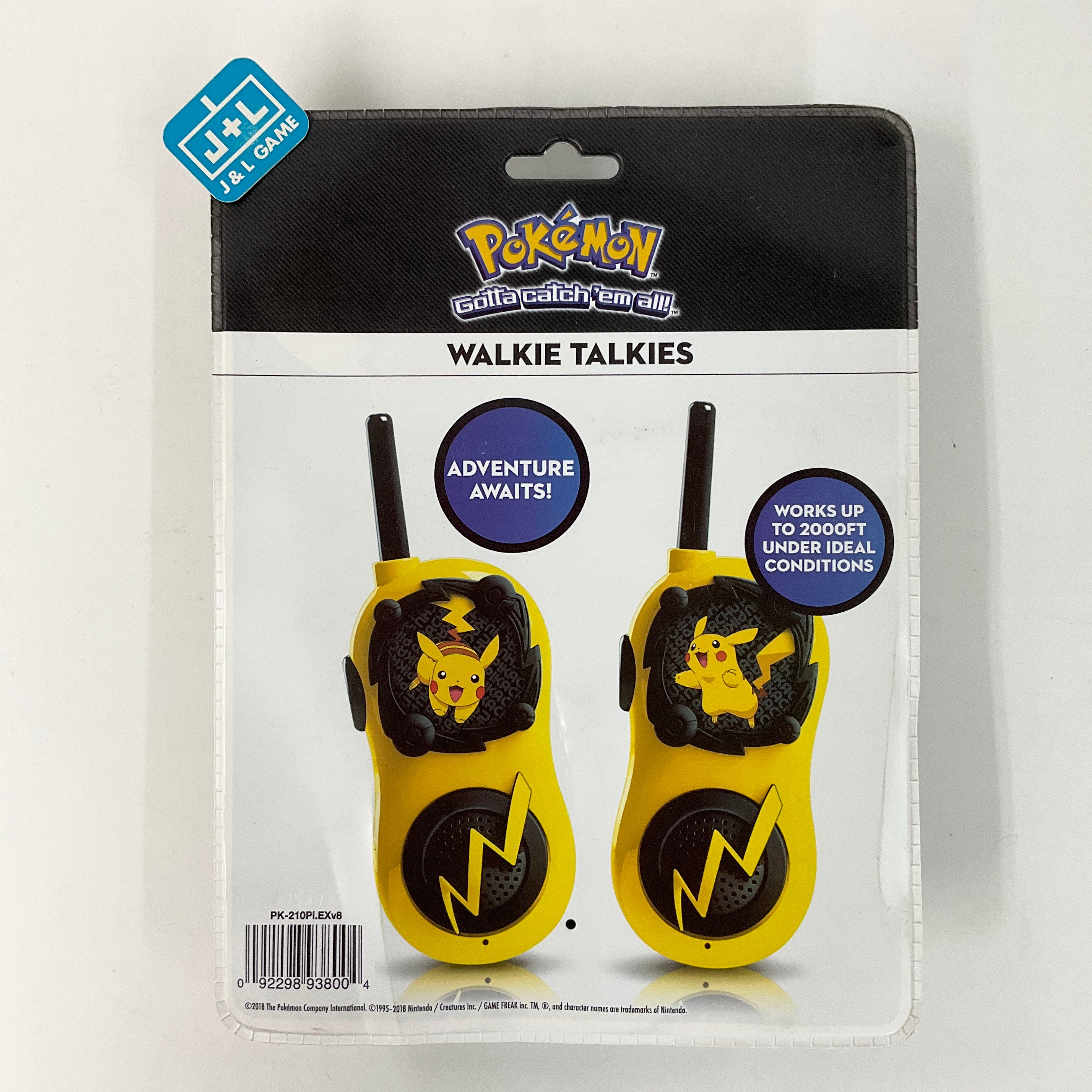 eKids Pokemon Walkie Talkies (Pikachu) - Toys Toy eKids   