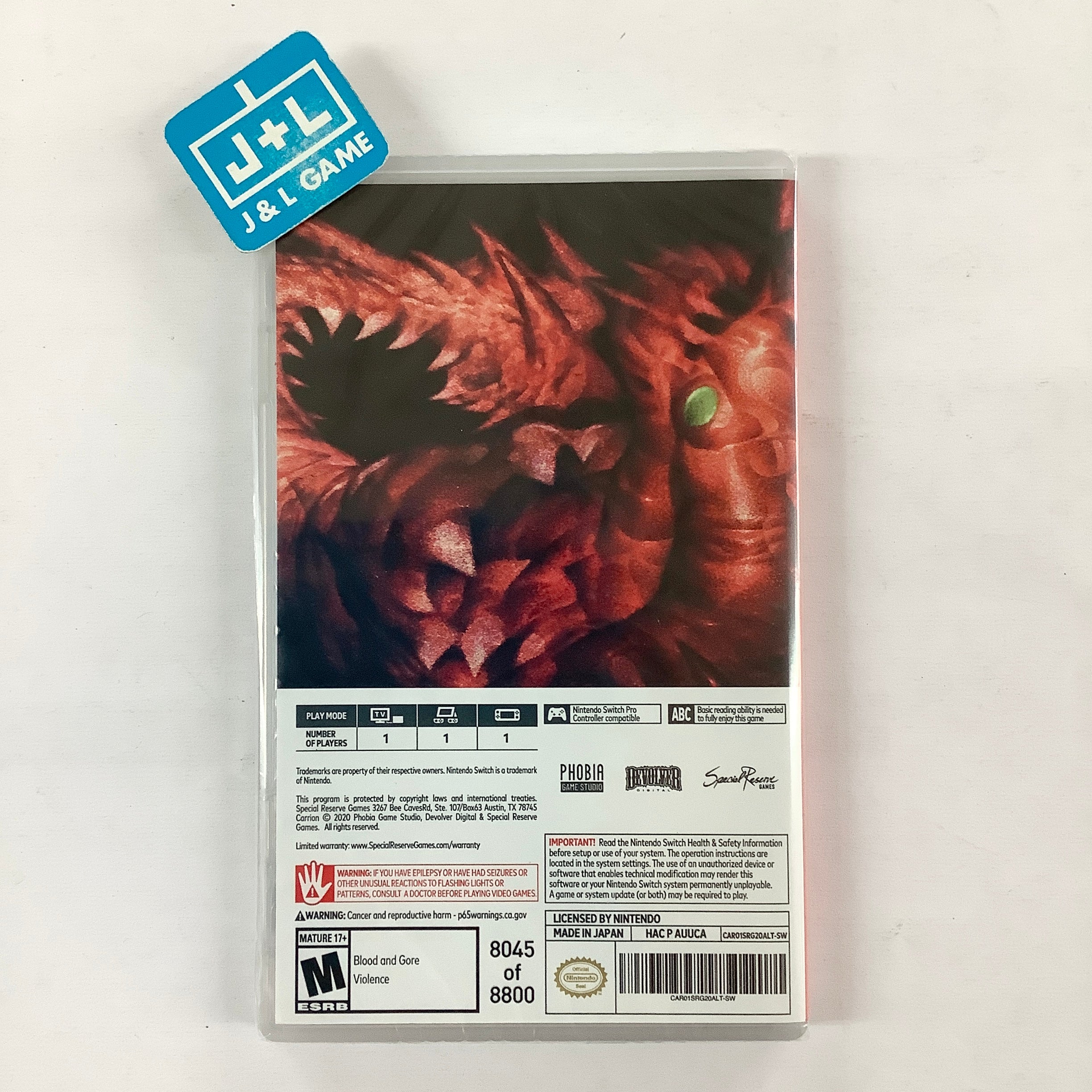 Carrion (Special Reserves Edition) - (NSW) Nintendo Switch Video Games Devolver Digital   