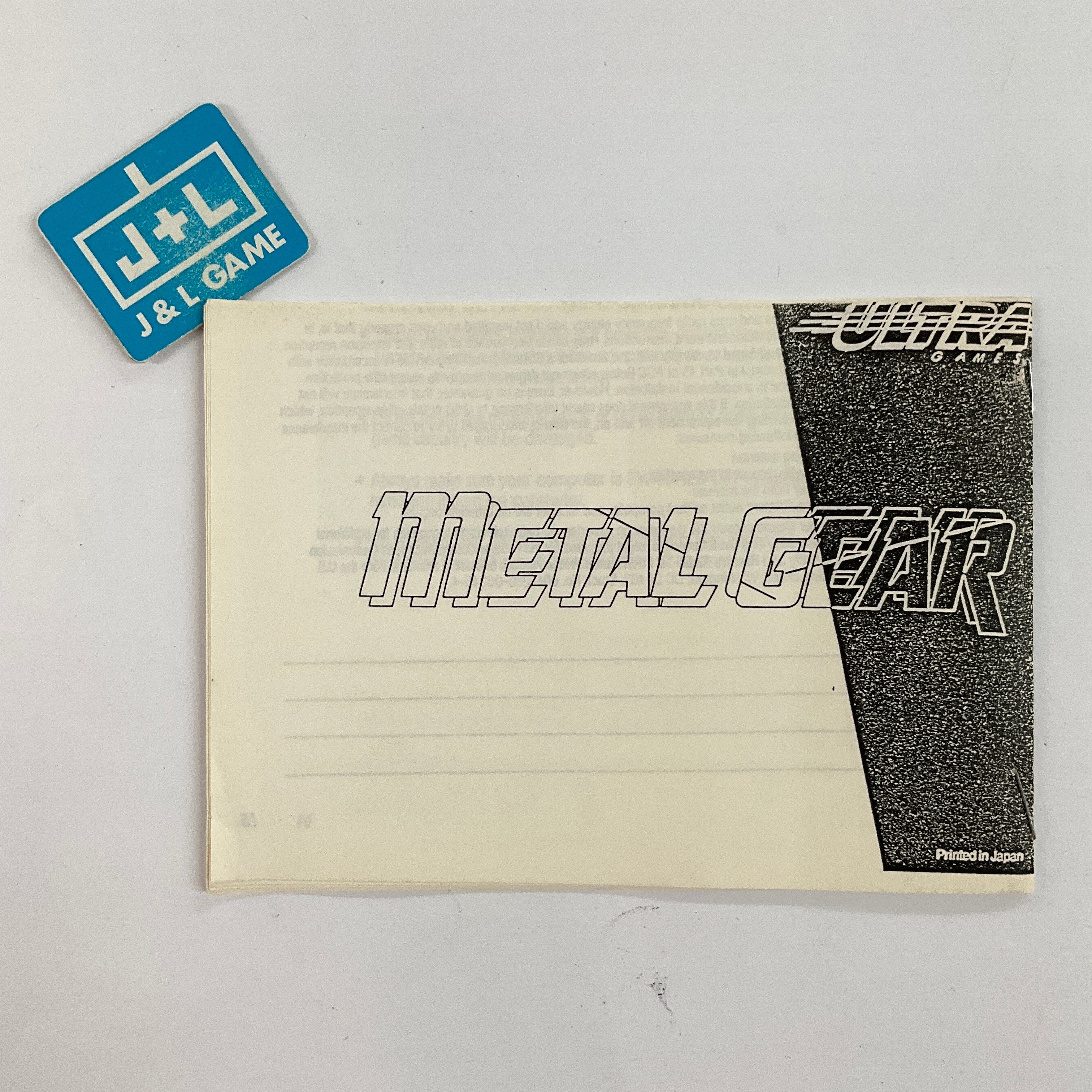 Metal Gear - (NES) Nintendo Entertainment System [Pre-Owned] Video Games Ultra   
