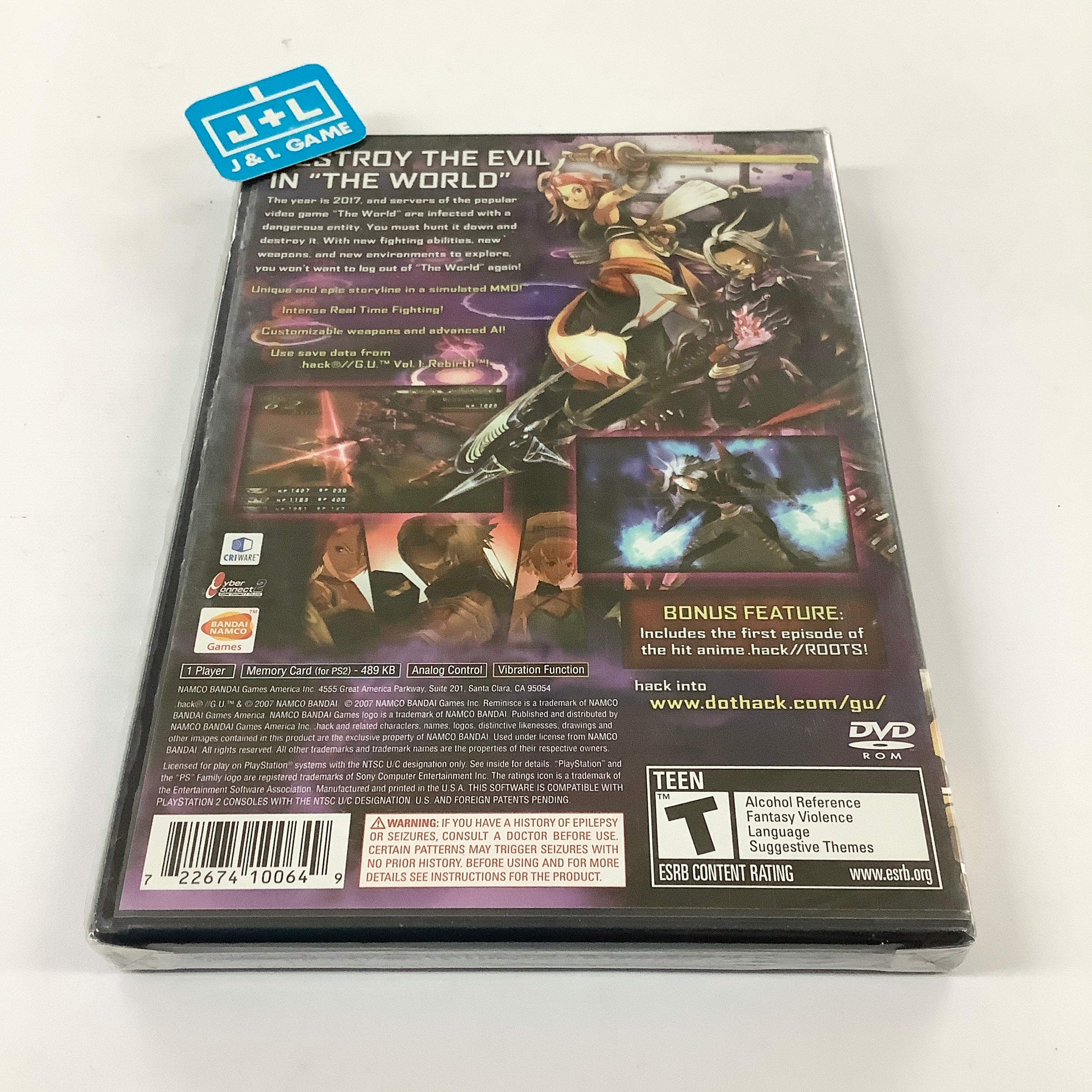 .hack//G.U. Vol. 2: Reminisce - (PS2) PlayStation 2 Video Games Bandai Namco   