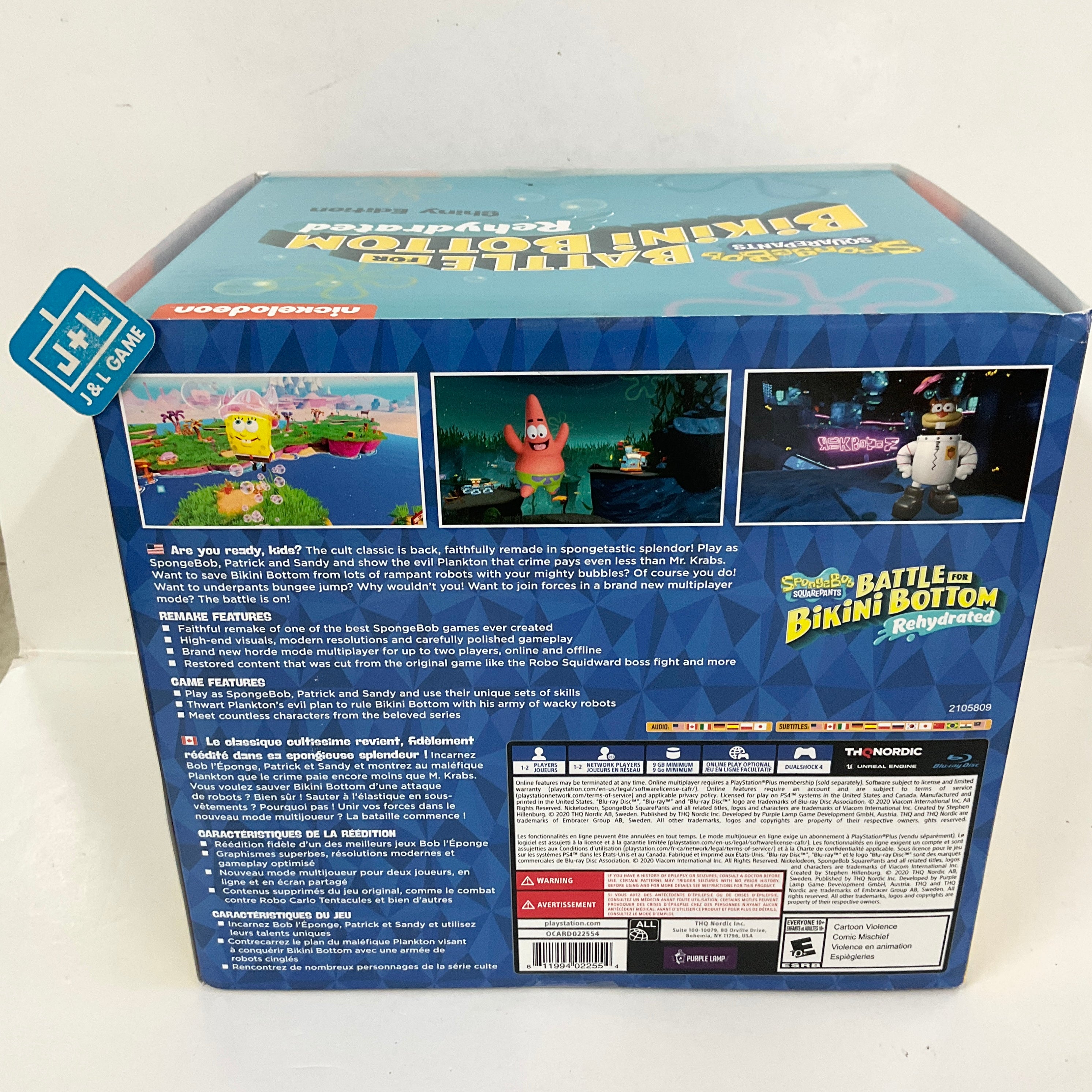 Spongebob Squarepants: Battle for Bikini Bottom Rehydrated (Shiny Edition) - (PS4) PlayStation 4 Video Games THQ Nordic   