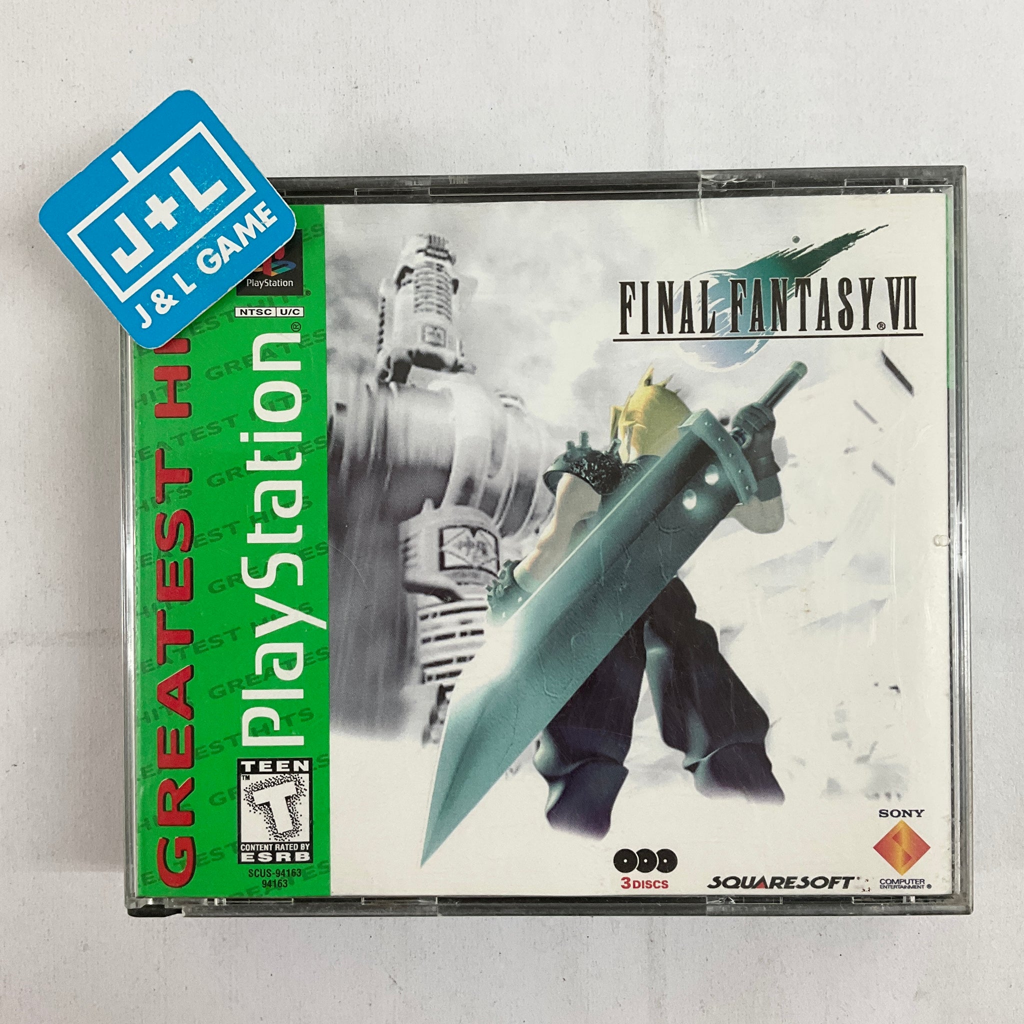 Final Fantasy VII (Greatest Hits) - (PS1) PlayStation 1 [Pre-Owned] Video Games SCEA   