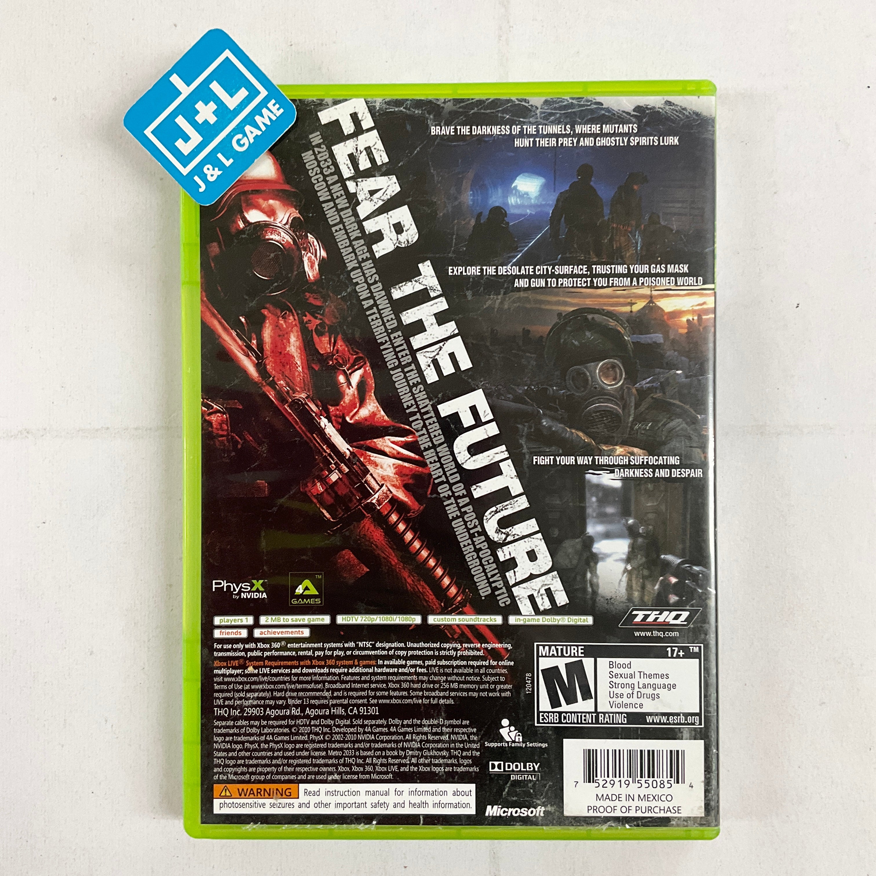 Metro 2033 - Xbox 360 [Pre-Owned] Video Games THQ   