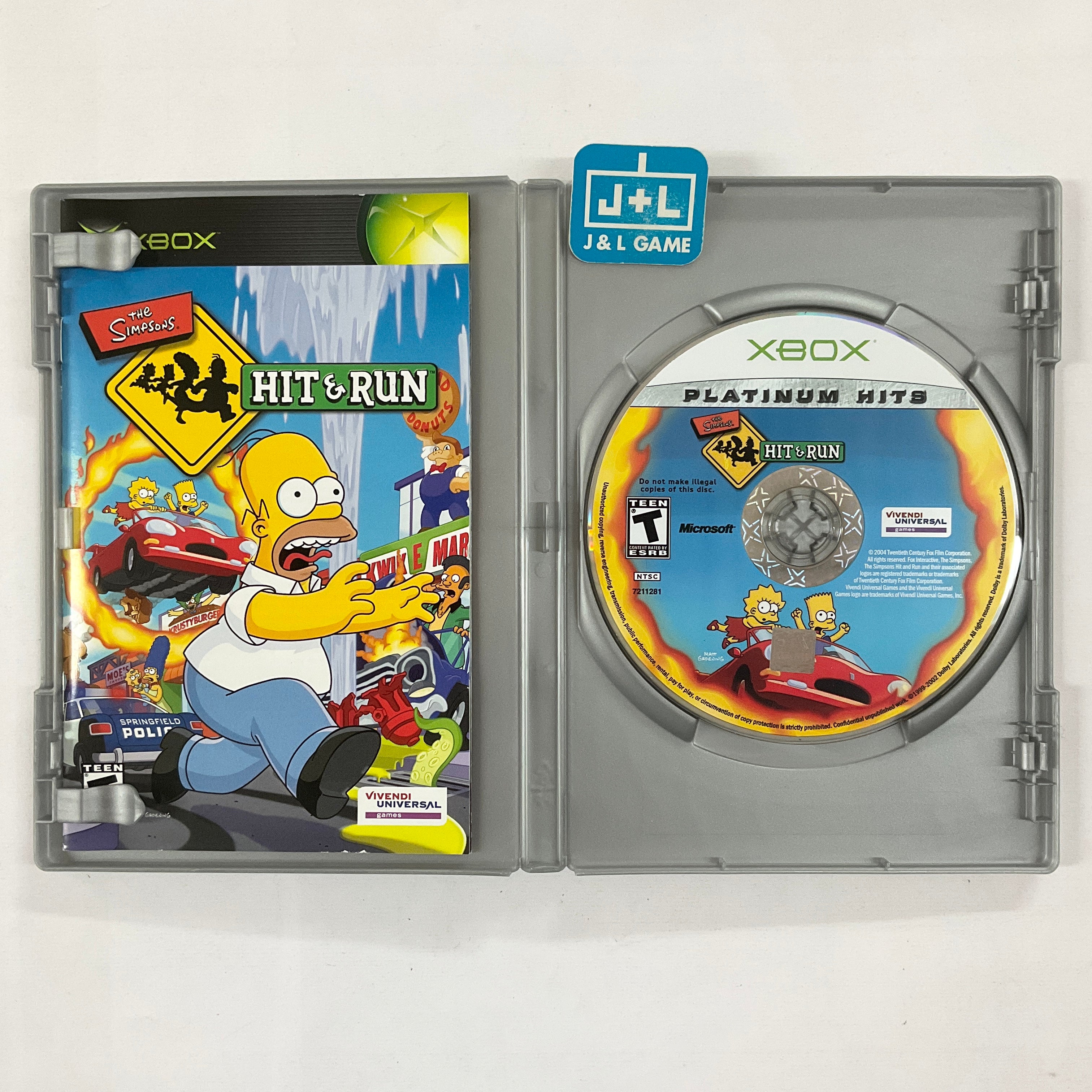 The Simpsons: Hit & Run (Platinum Hits) - (XB) Xbox [Pre-Owned] Video Games VU Games   