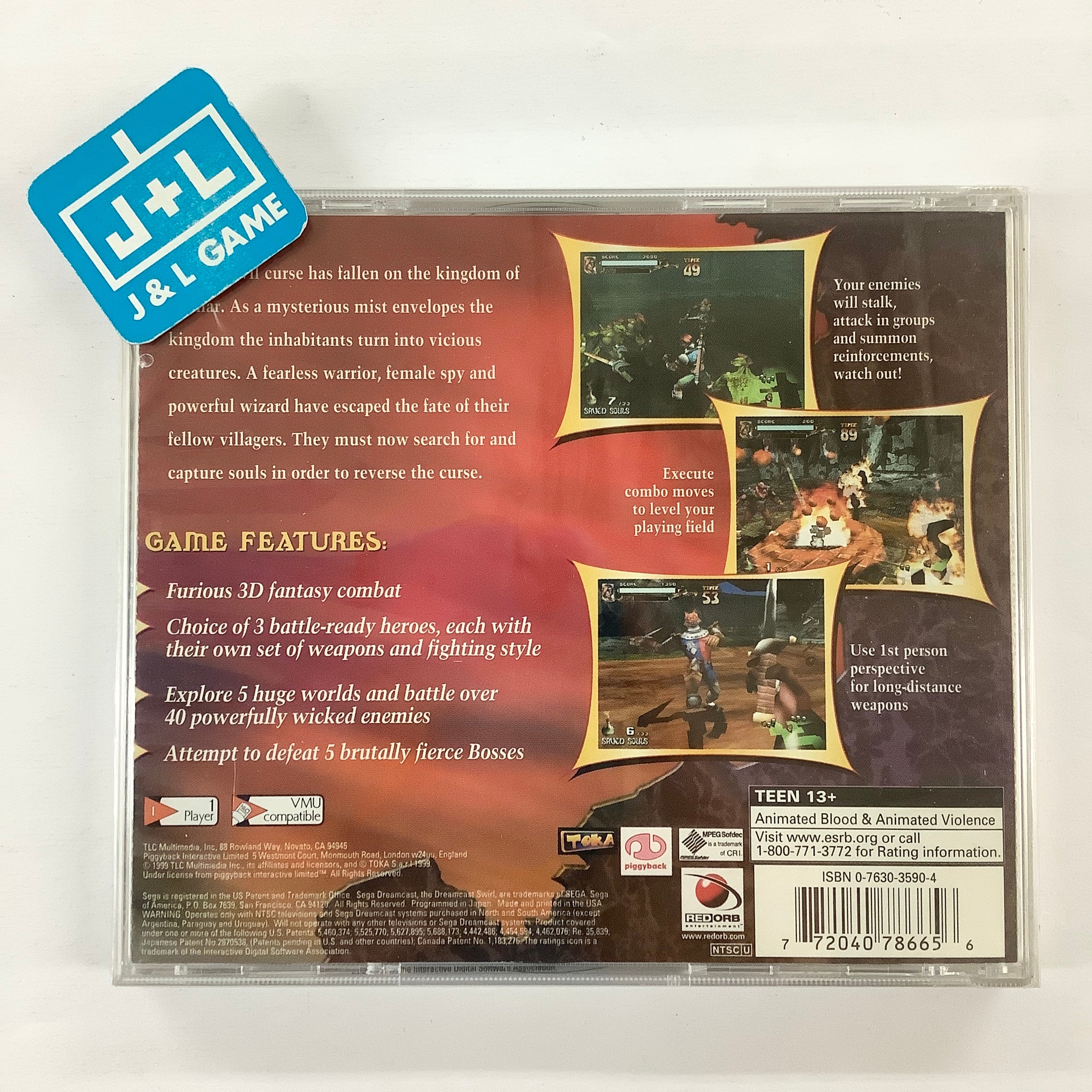 Soul Fighter - (DC) SEGA Dreamcast Video Games Mindscape   