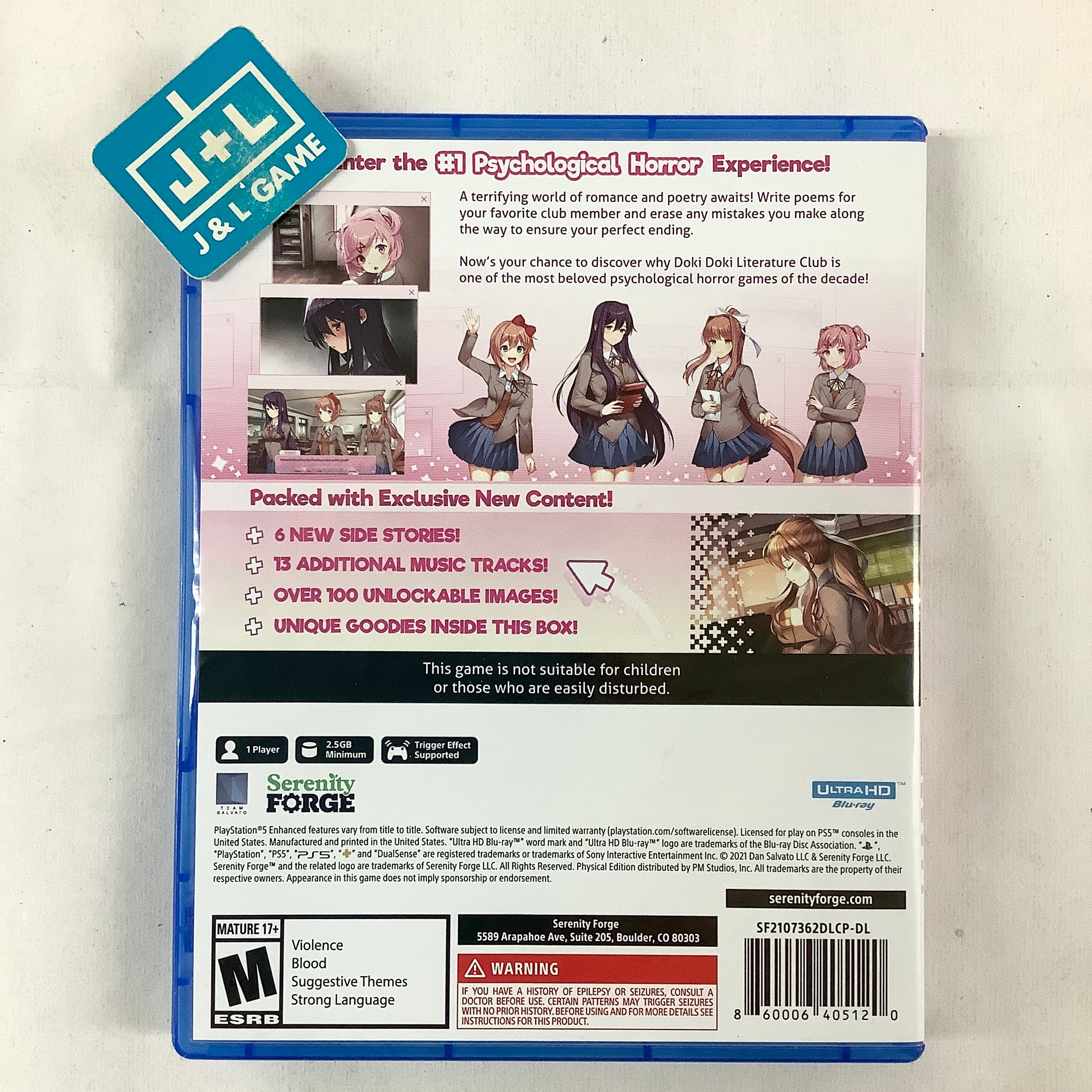 Doki Doki Literature Club Plus! Premium Physical Edition – (PS5) PlayStation 5 [UNBOXING] Video Games Serenity Forge   