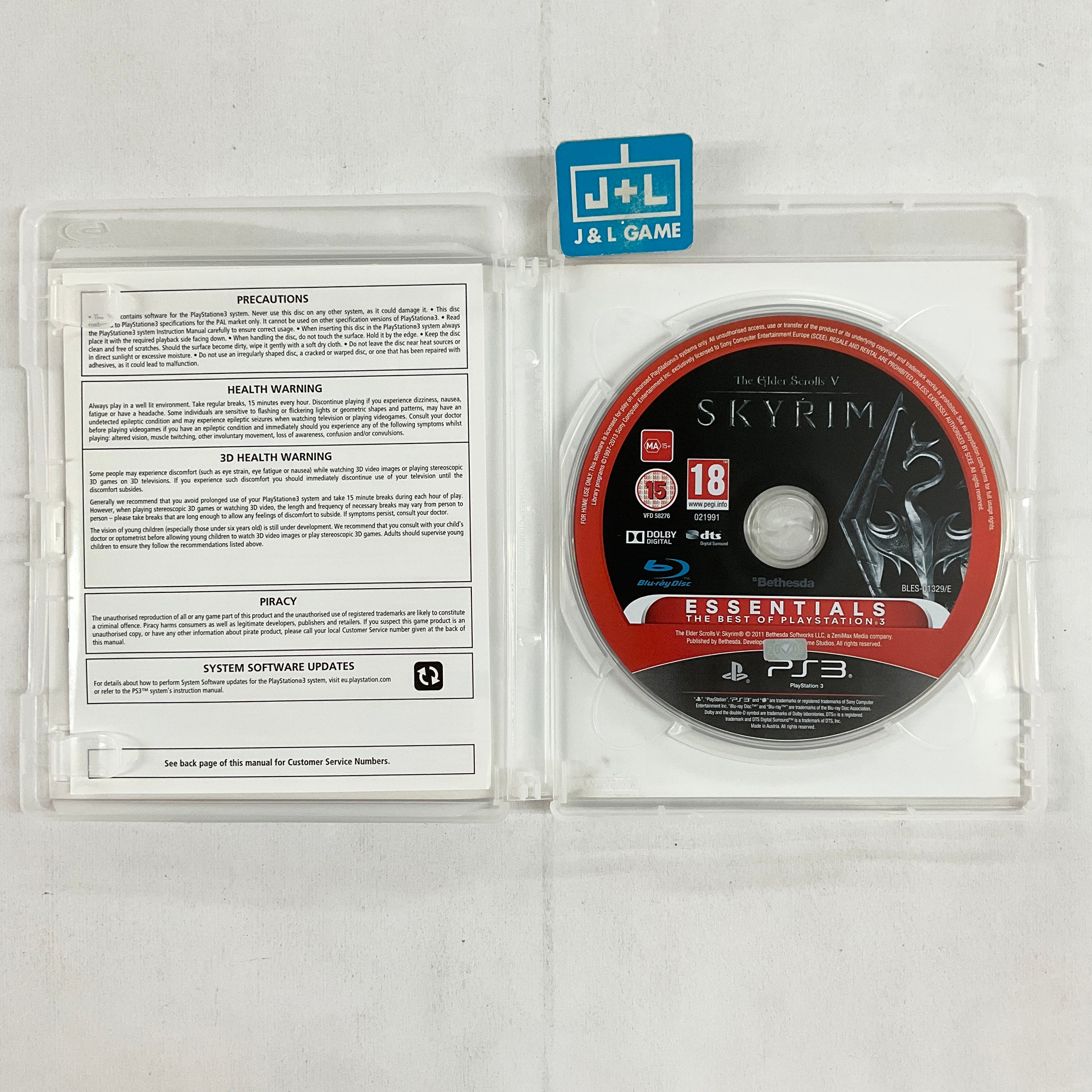 The Elder Scrolls V: Skyrim (Essentials) - (PS3) Playstation 3 [Pre-Owned] (European Import) Video Games Bethesda   