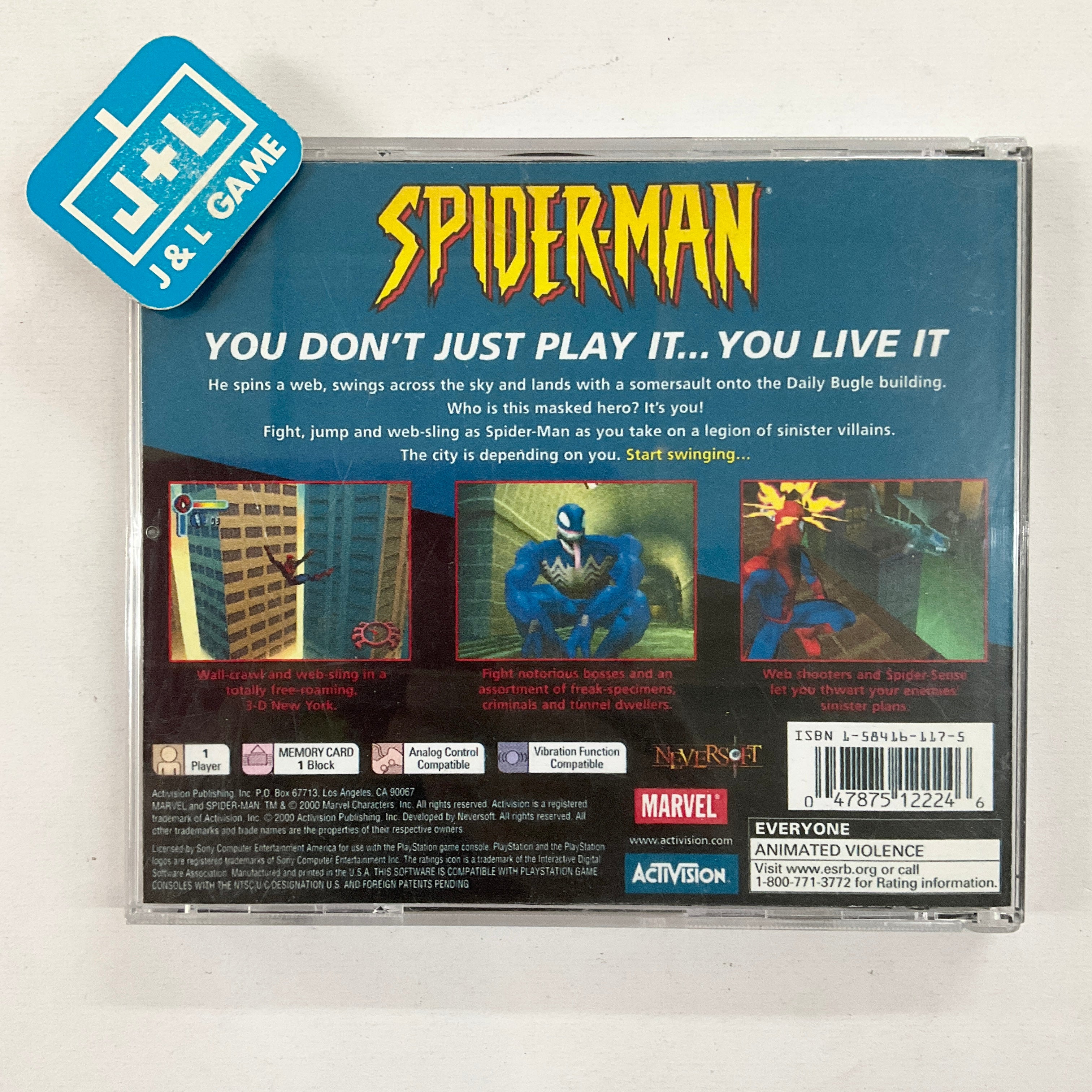 Spider-Man - (PS1) PlayStation 1 [Pre-Owned] | J&L Game