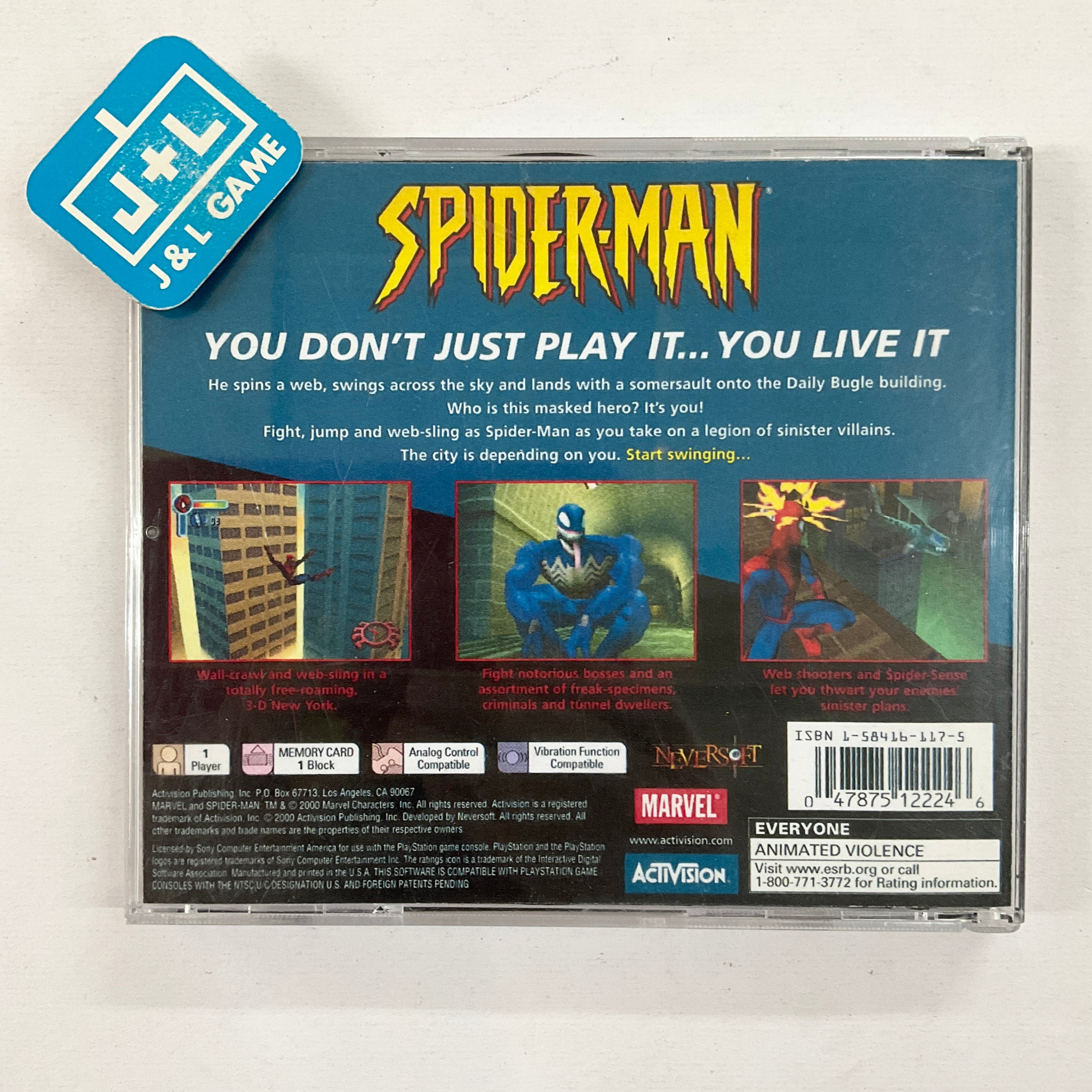 Spider-Man - (PS1) PlayStation 1 [Pre-Owned] Video Games Activision   