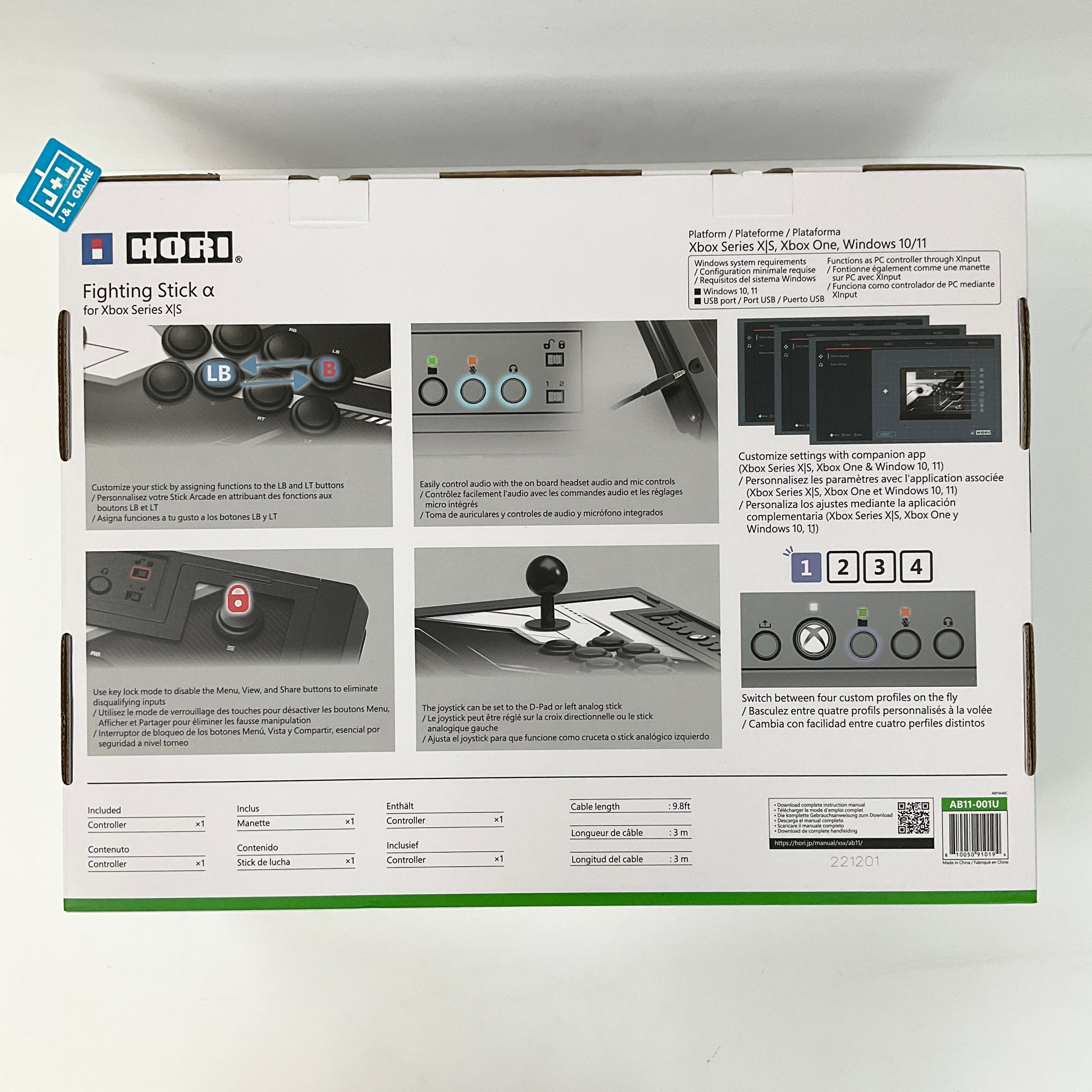 HORI Xbox Series X Fighting Stick alpha Designed for Xbox Series X